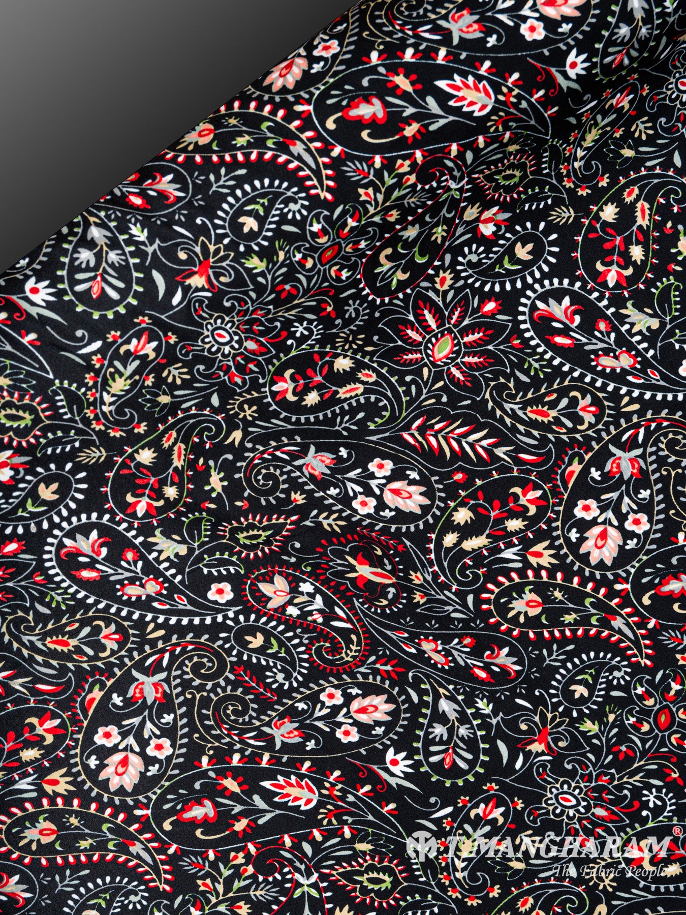 Black Crepe Fabric - EA1926 view-2