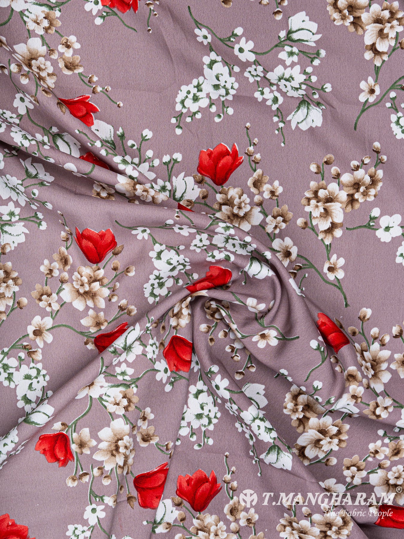 Violet Crepe Fabric - EA1927 view-4