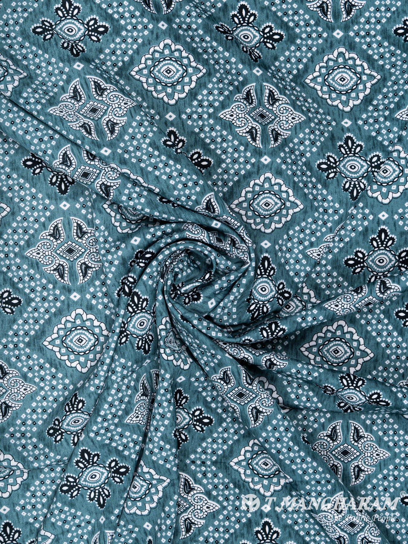 Blue Crepe Fabric - EA1947 view-1