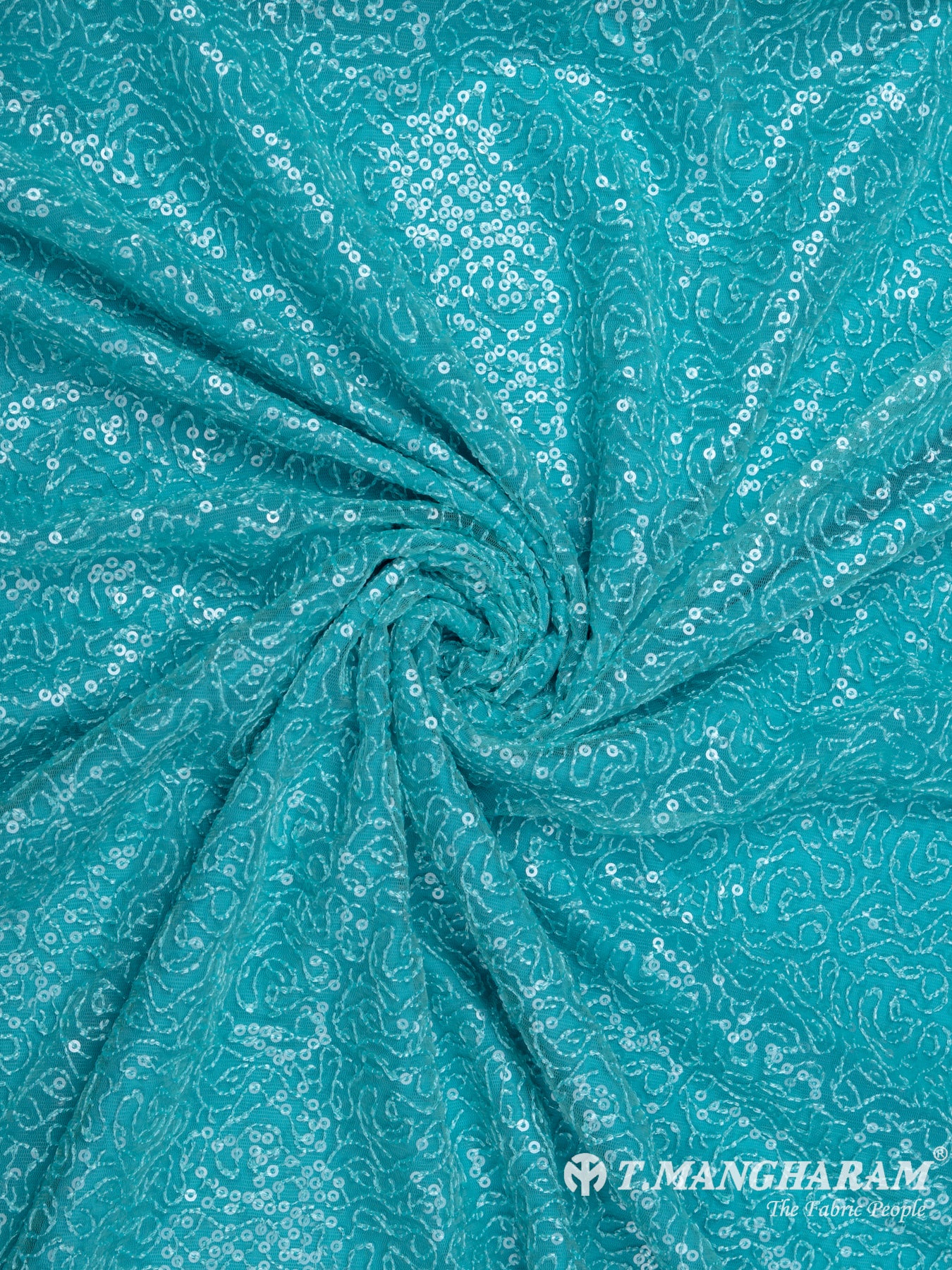 Green Fancy Net Fabric - EB5308 view-1