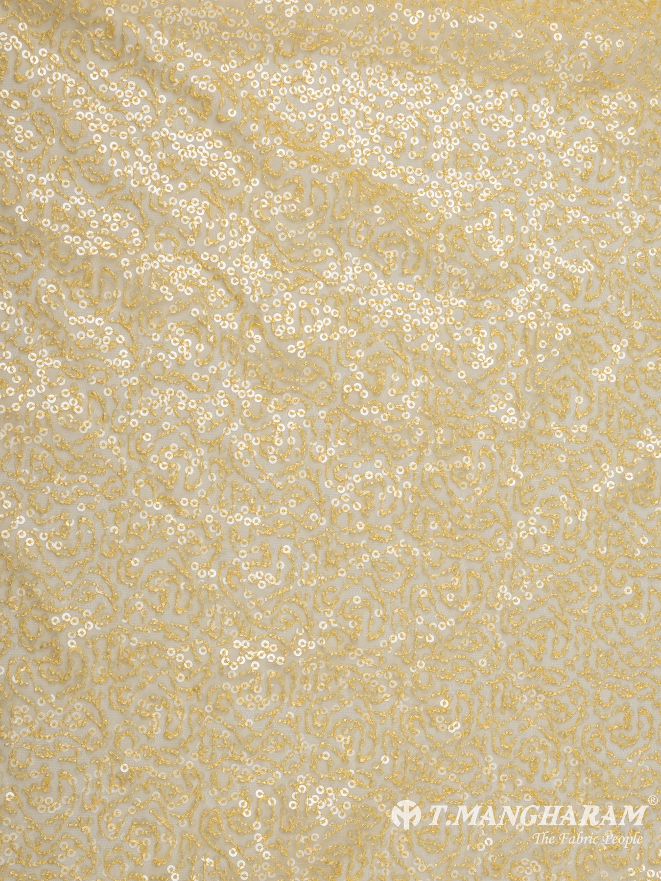 Yellow Fancy Net Fabric - EB5307 view-3