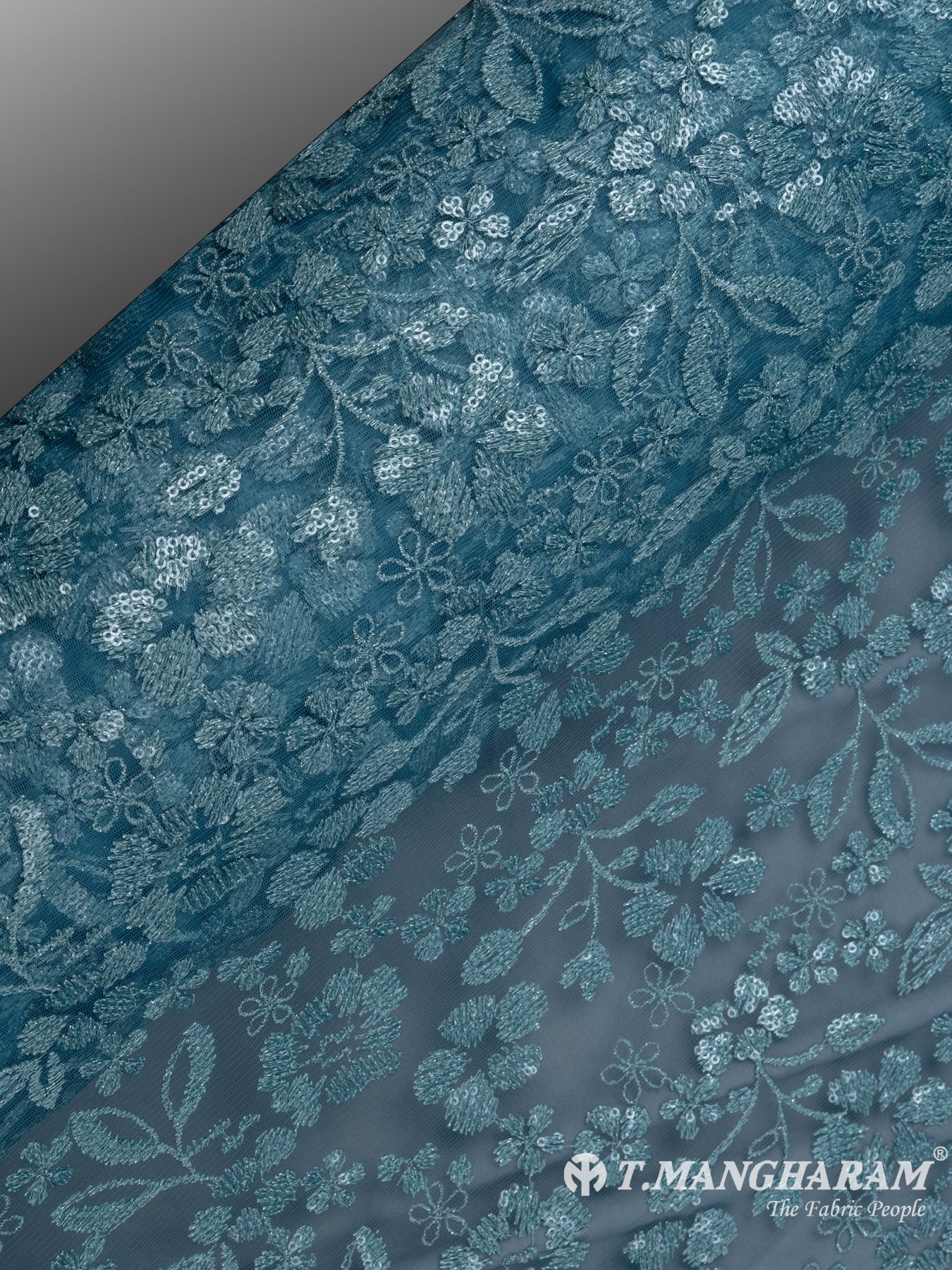 Blue Fancy Net Fabric - EB5299 view-2
