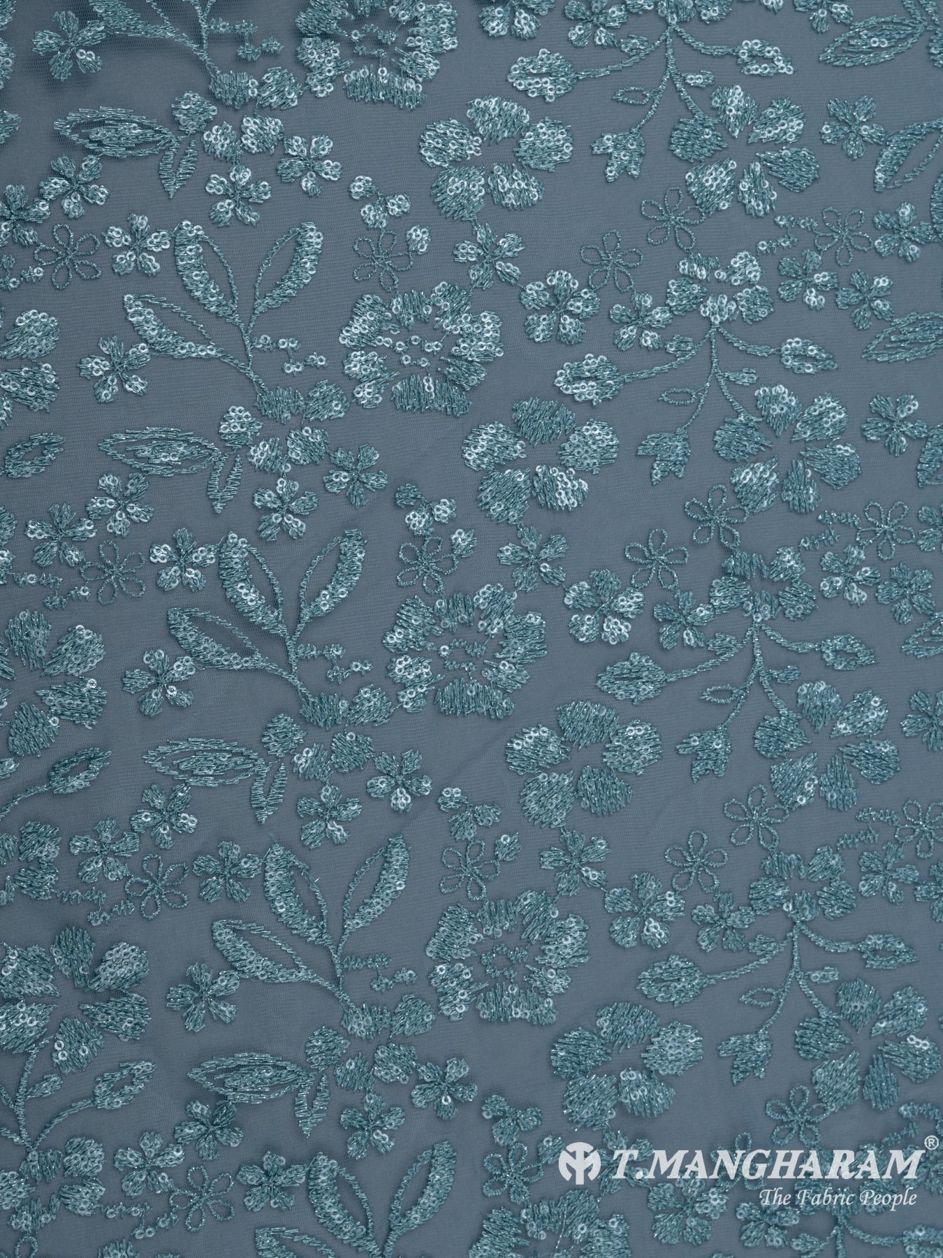 Blue Fancy Net Fabric - EB5299 view-3