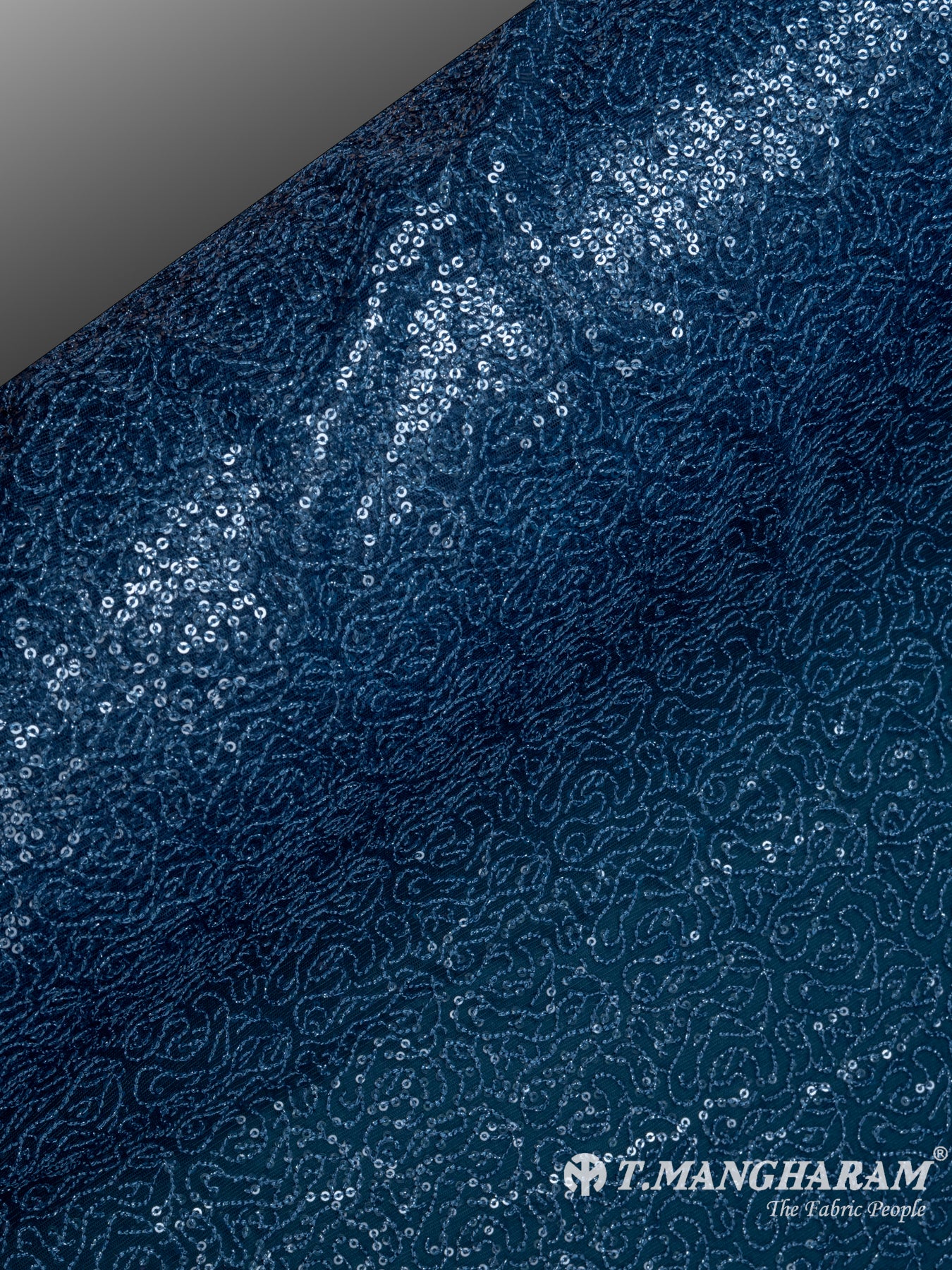 Blue Fancy Net Fabric - EC7653 view-2