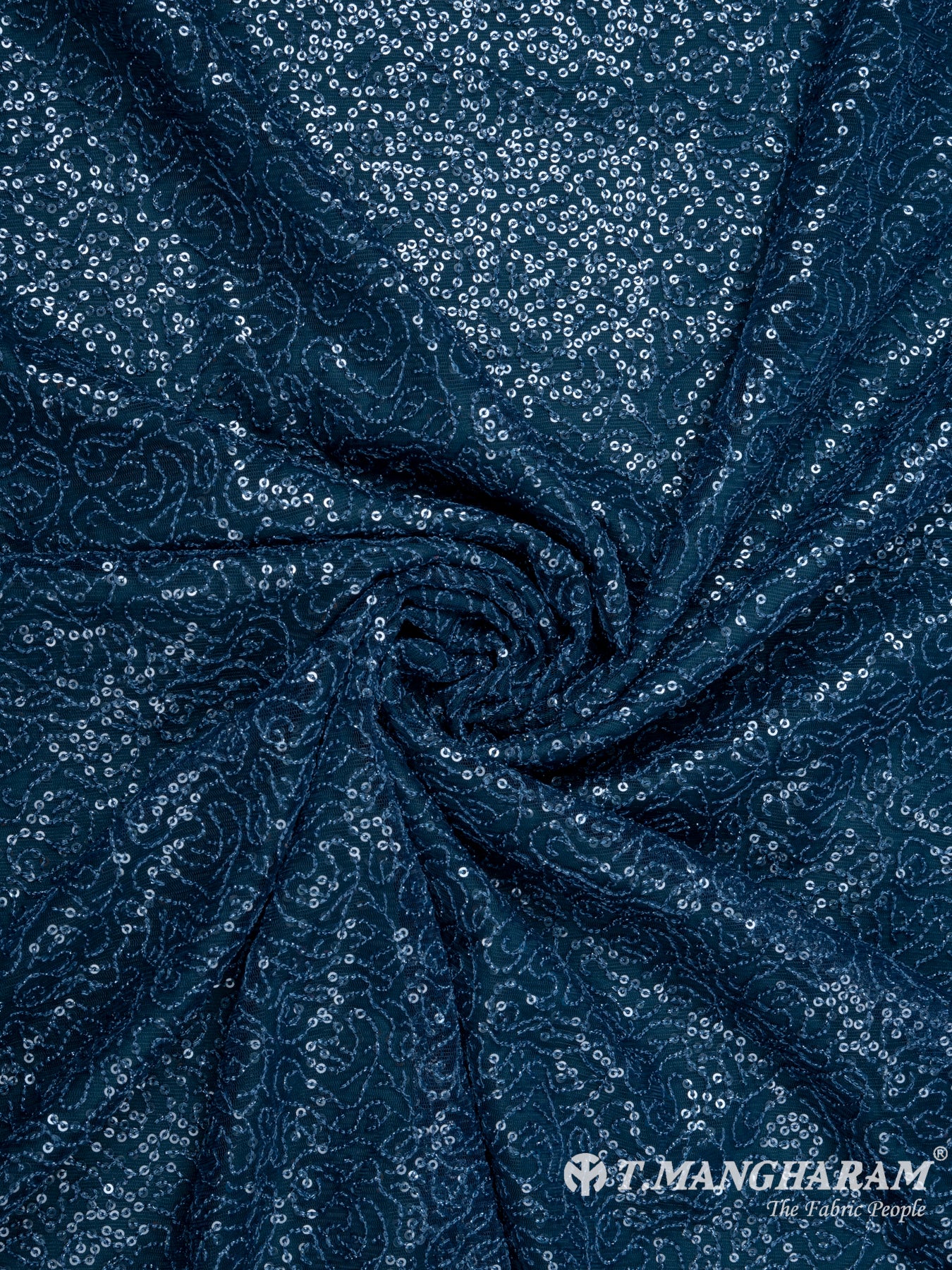 Blue Fancy Net Fabric - EC7653 view-1
