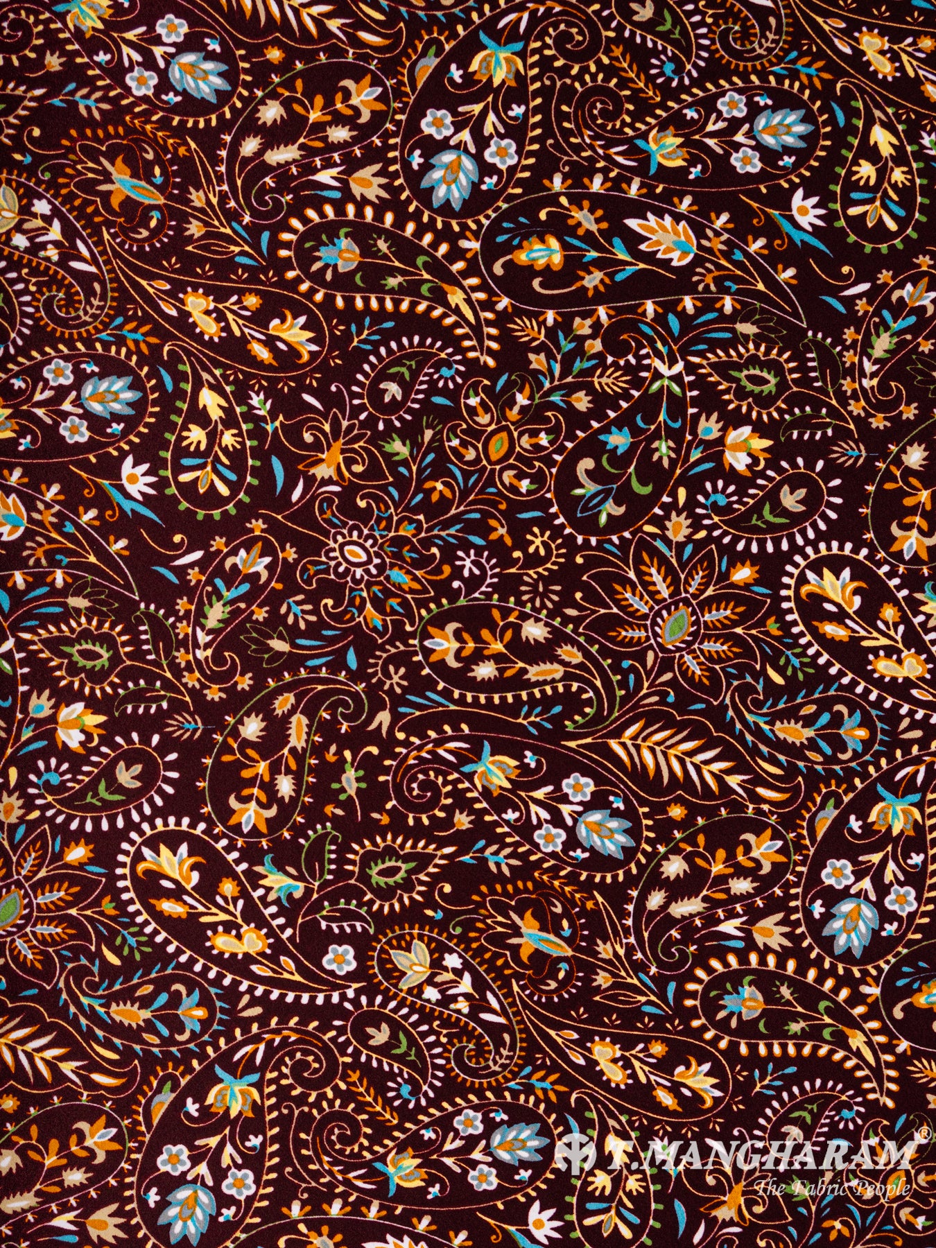 Brown Crepe Fabric - EA1924 view-3