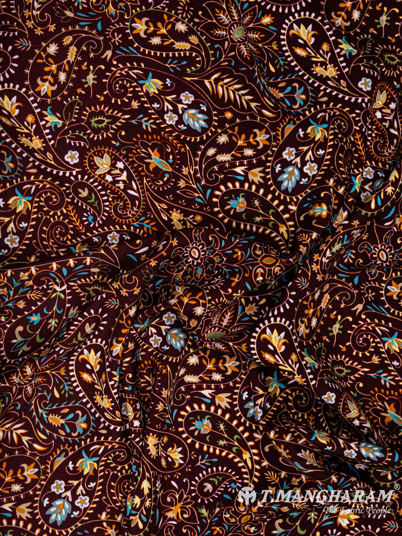Brown Crepe Fabric - EA1924 view-4