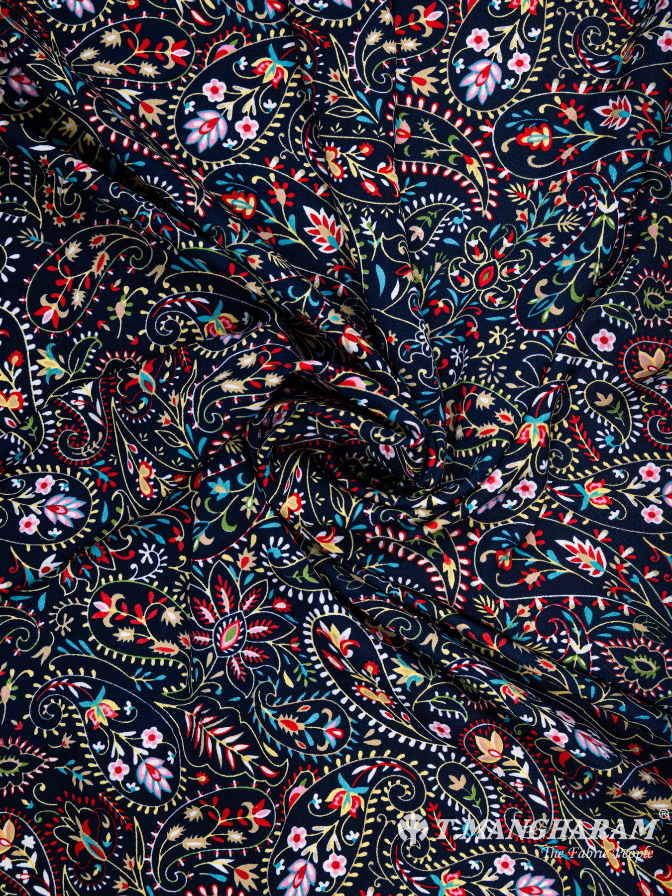 Black Crepe Fabric - EA1923 view-1