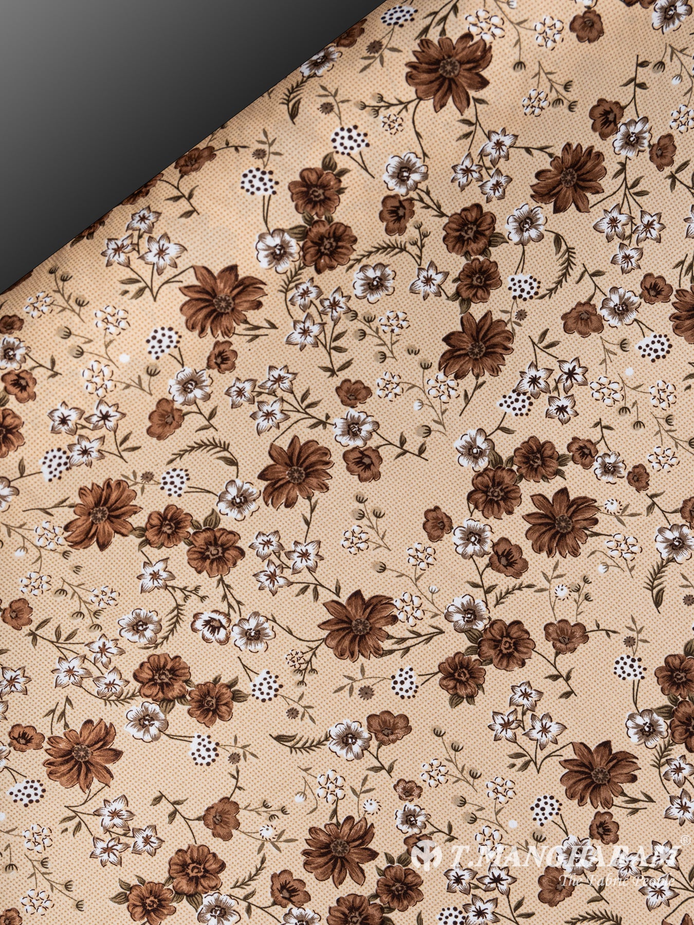 Brown Crepe Fabric - EA1935 view-2