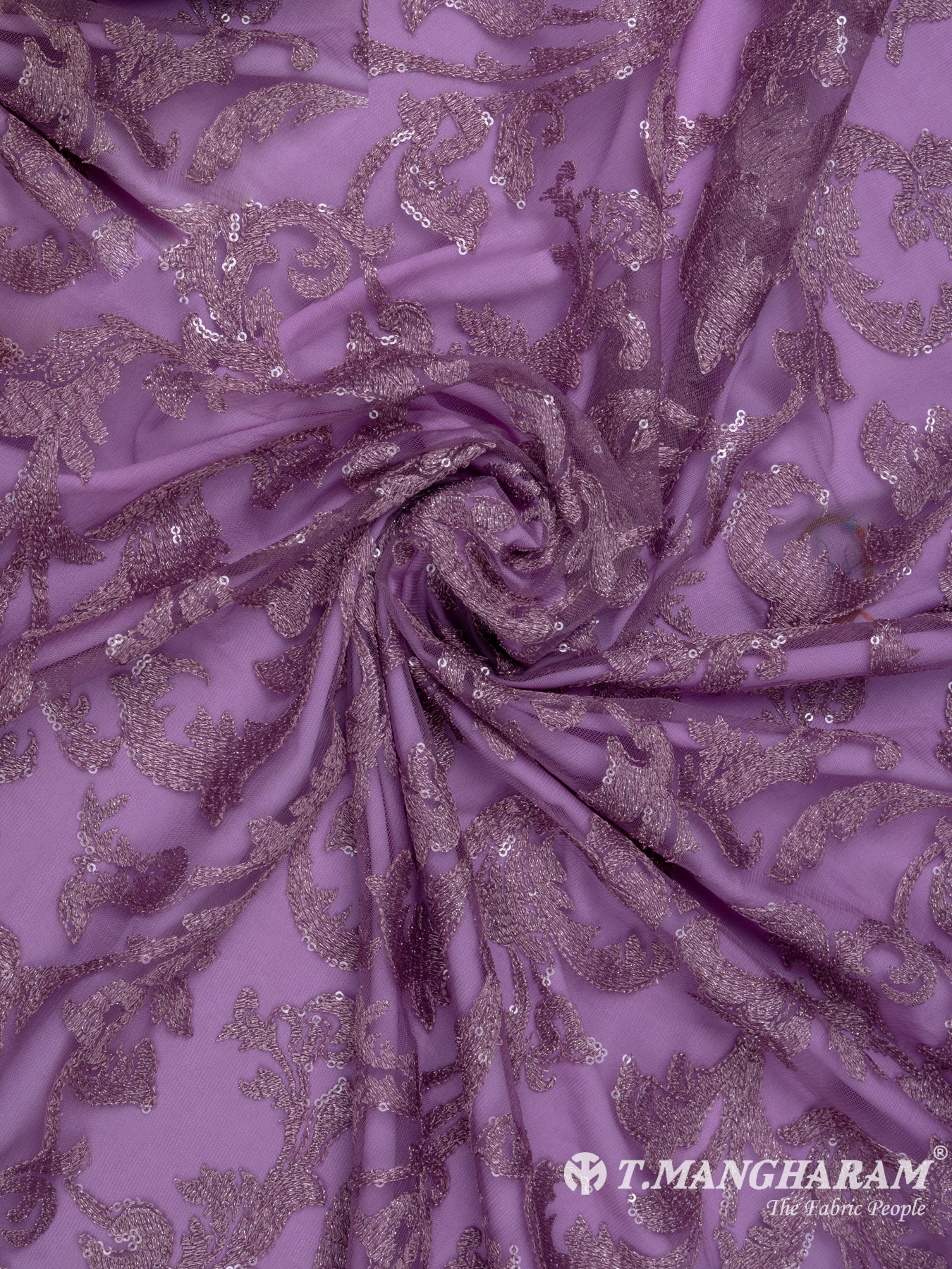 Violet Fancy Net Fabric - EC7635 view-1