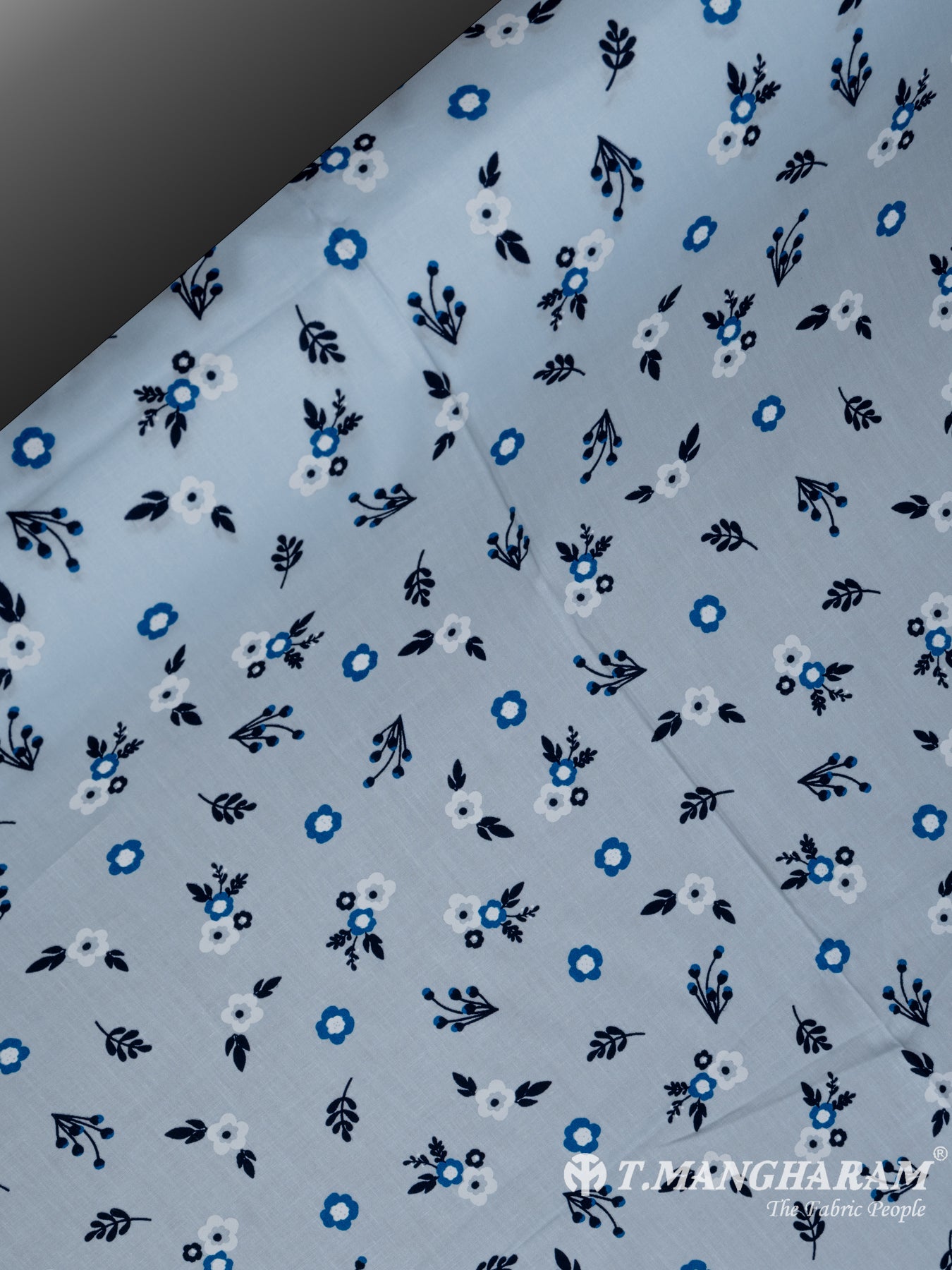Blue Cotton Fabric - EB5357 view-2
