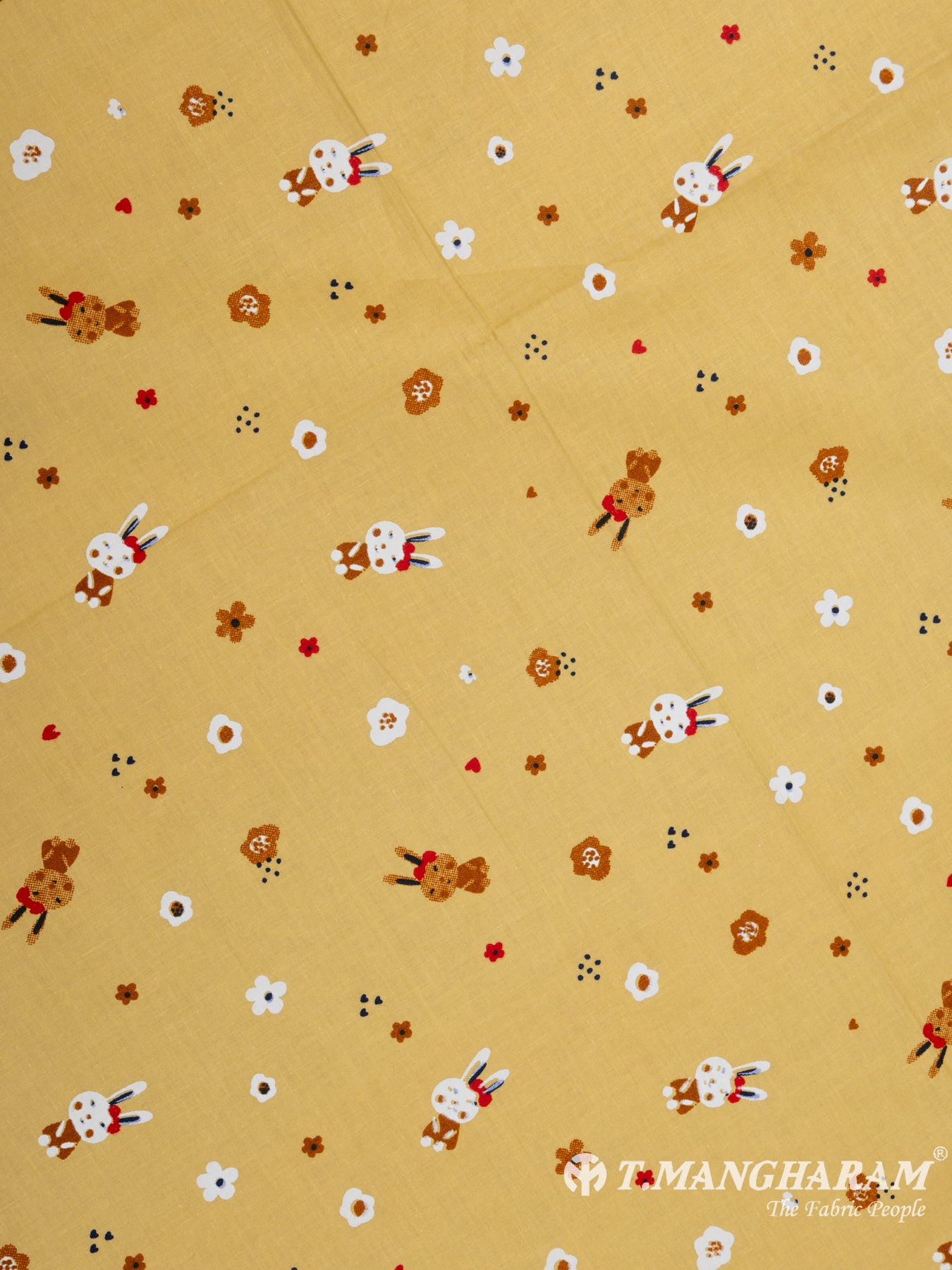 Yellow Cotton Fabric - EB5345 view-3