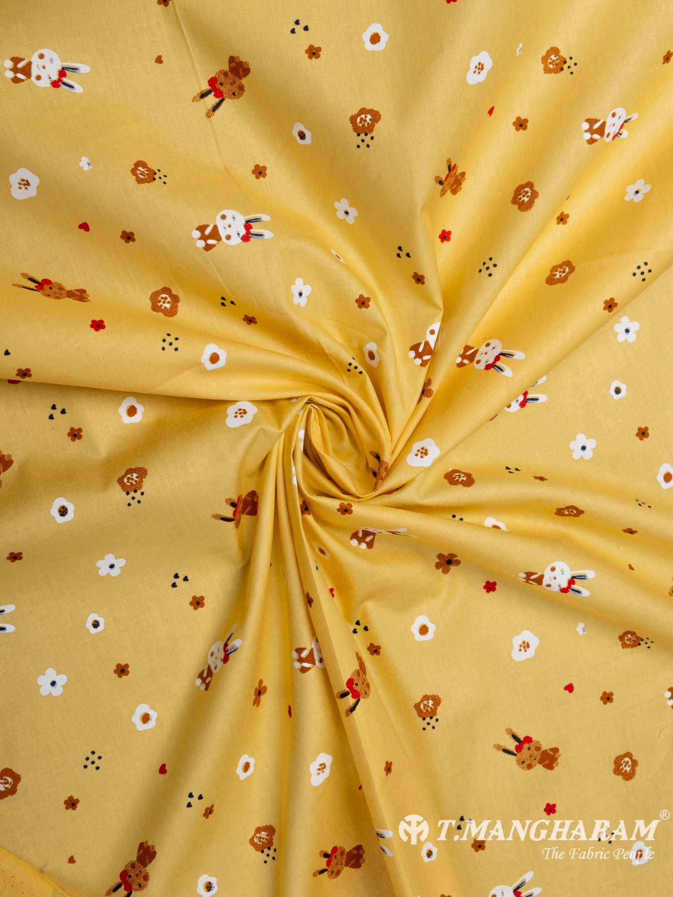 Yellow Cotton Fabric - EB5345 view-1