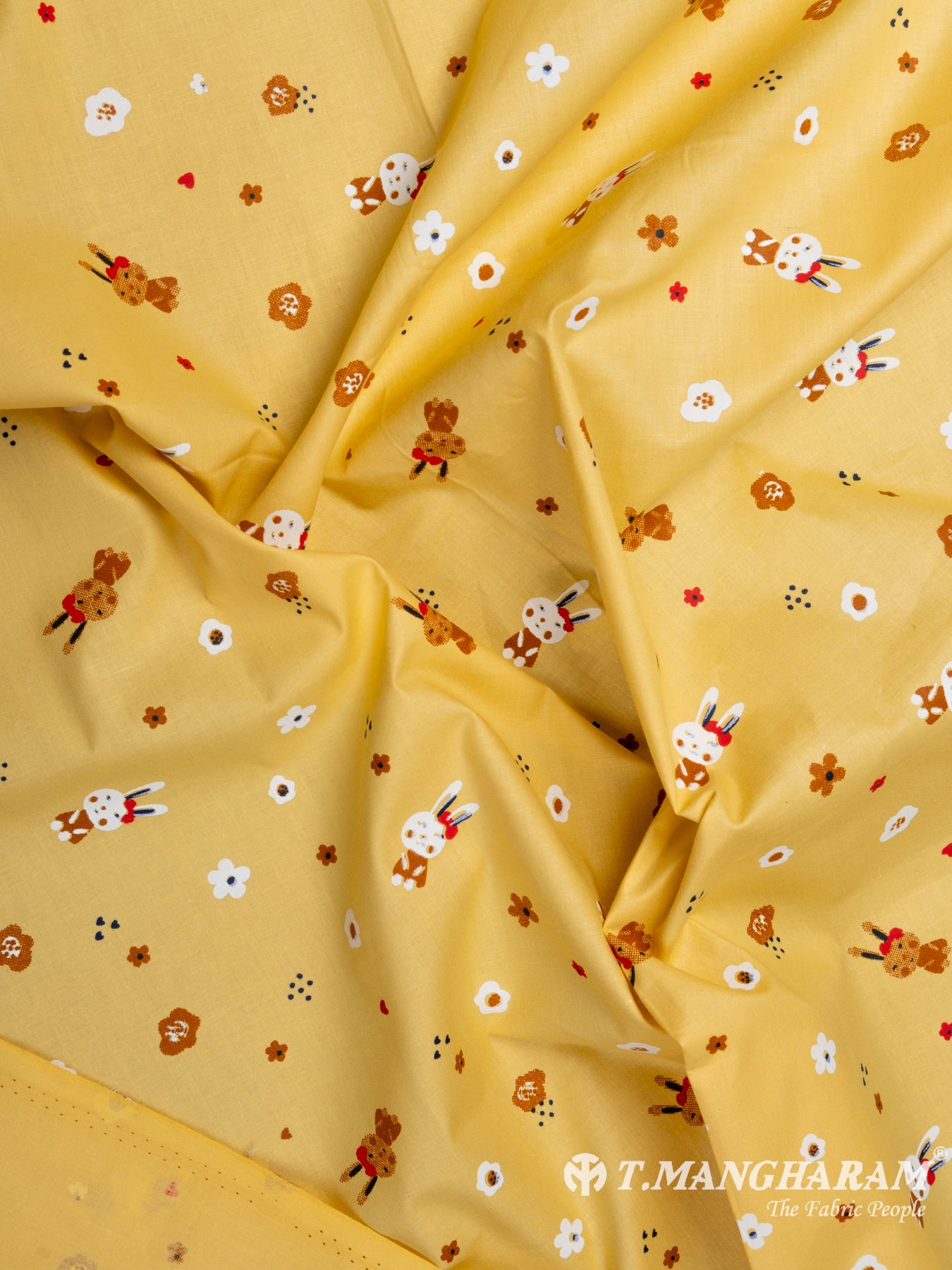 Yellow Cotton Fabric - EB5345 view-4