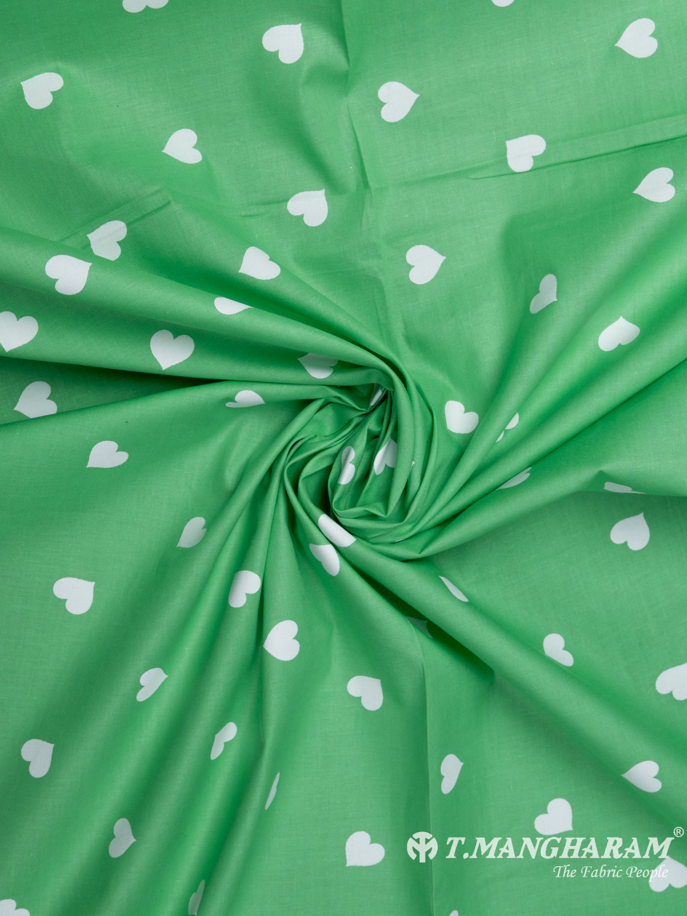 Green Cotton Fabric - EB5361 view-1