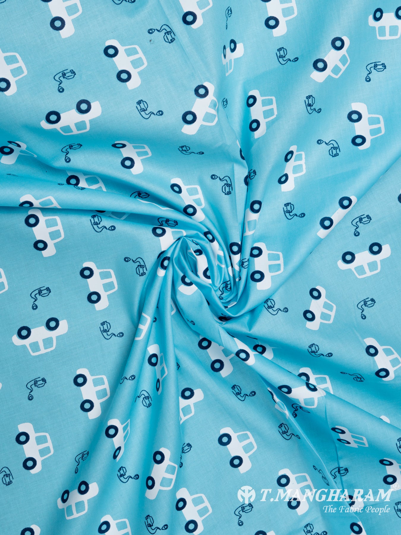 Blue Cotton Fabric - EB5339 view-1