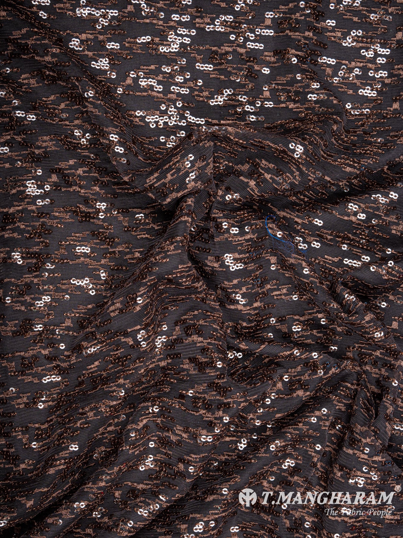 Brown Fancy Net Fabric - EC5771 view-4