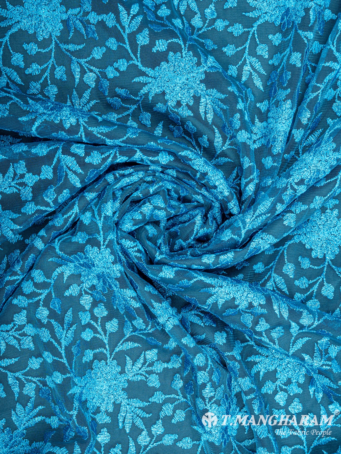 Blue Fancy Net Fabric - EC5740 view-1