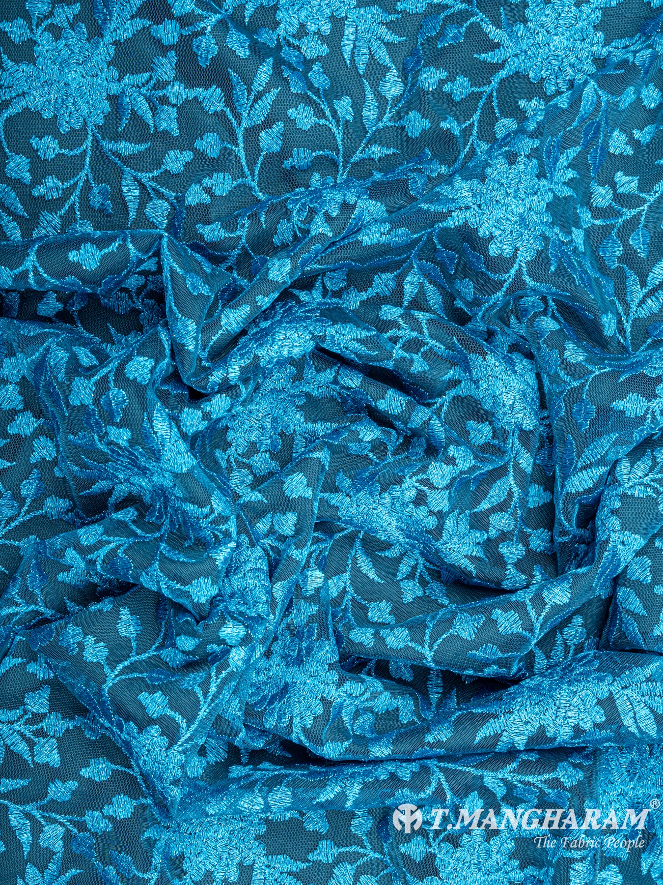 Blue Fancy Net Fabric - EC5740 view-4