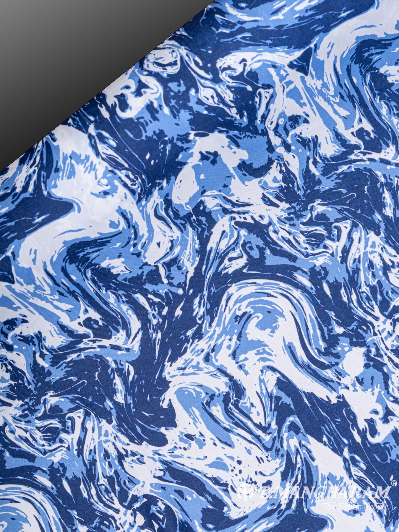 Blue Georgette Fabric - EC5762 view-2