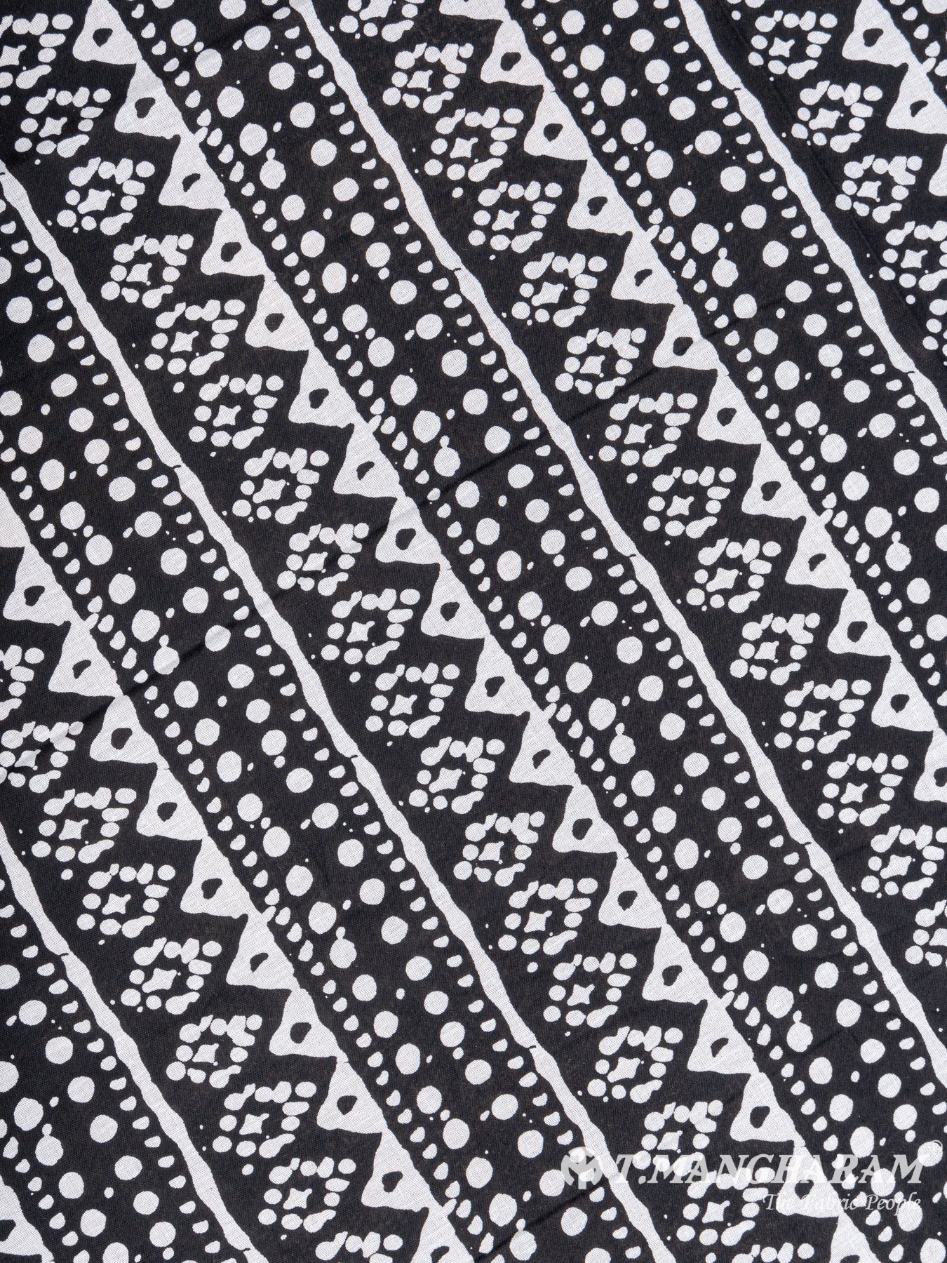 Black Cotton Fabric - EA2005 view-3
