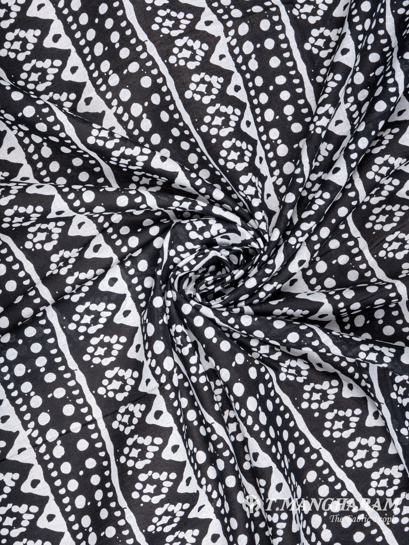 Black Cotton Fabric - EA2005 view-1