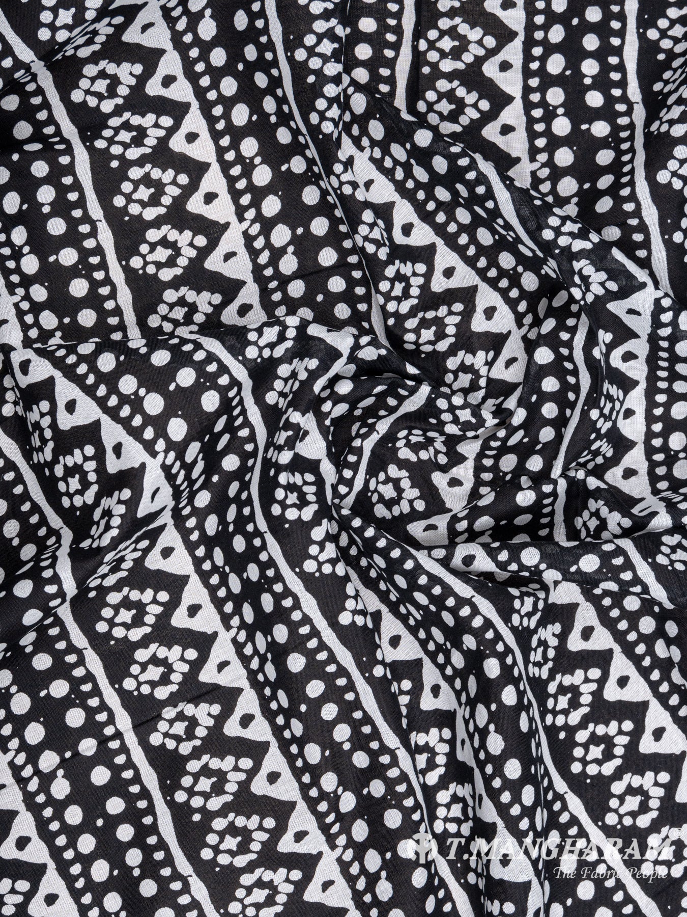 Black Cotton Fabric - EA2005 view-4