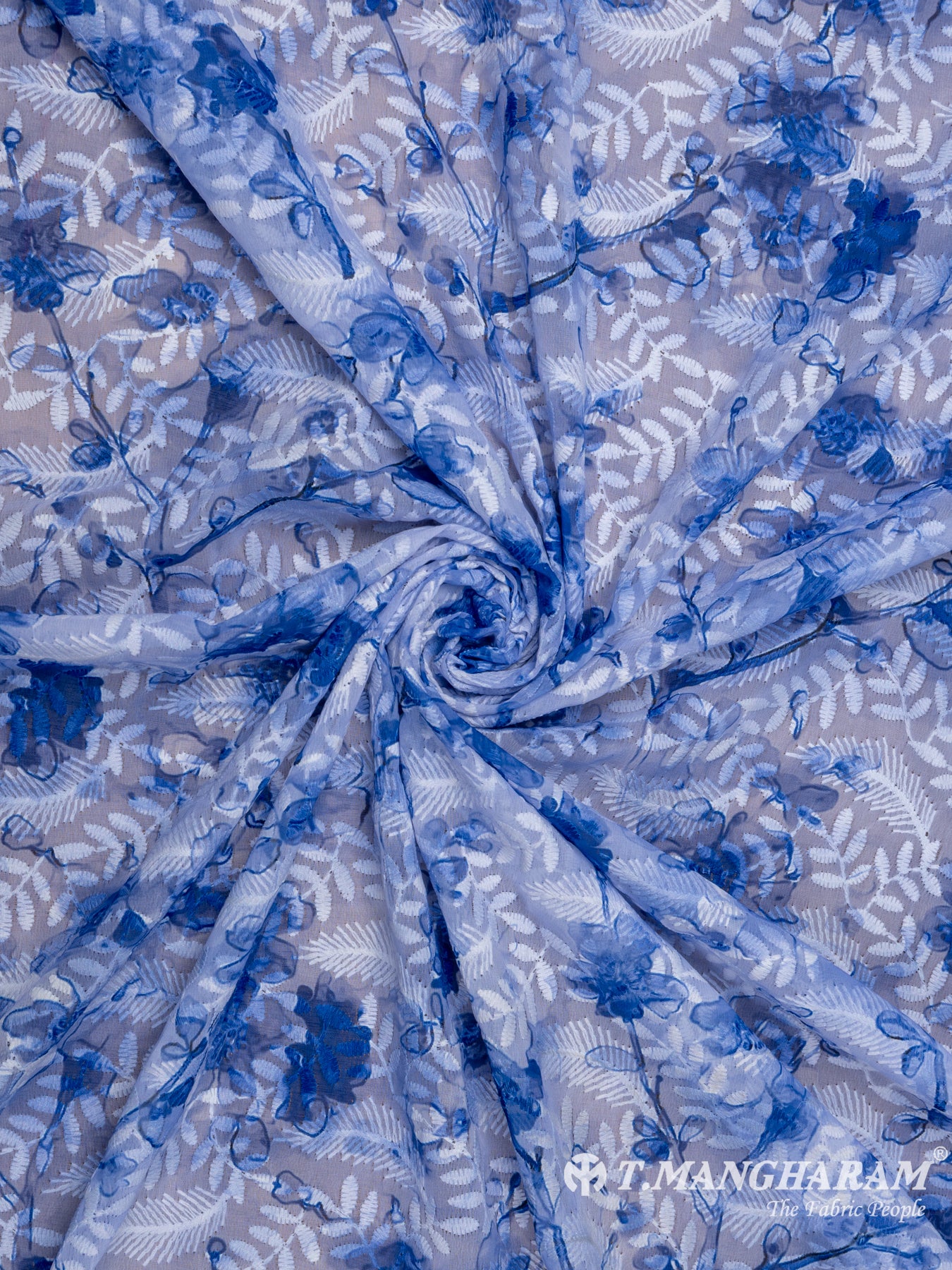 Multicolor Georgette Embroidery Fabric - EB5428 view-1