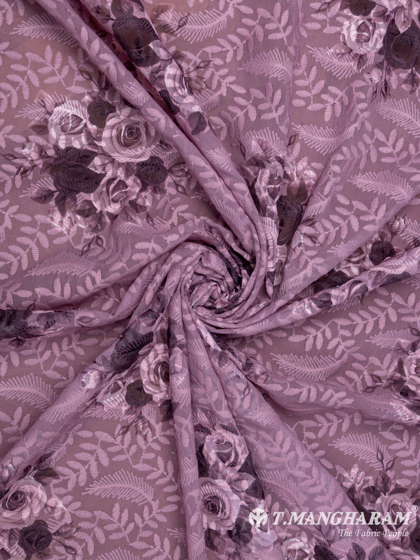 Multicolor Georgette Embroidery Fabric - EB5430 view-1