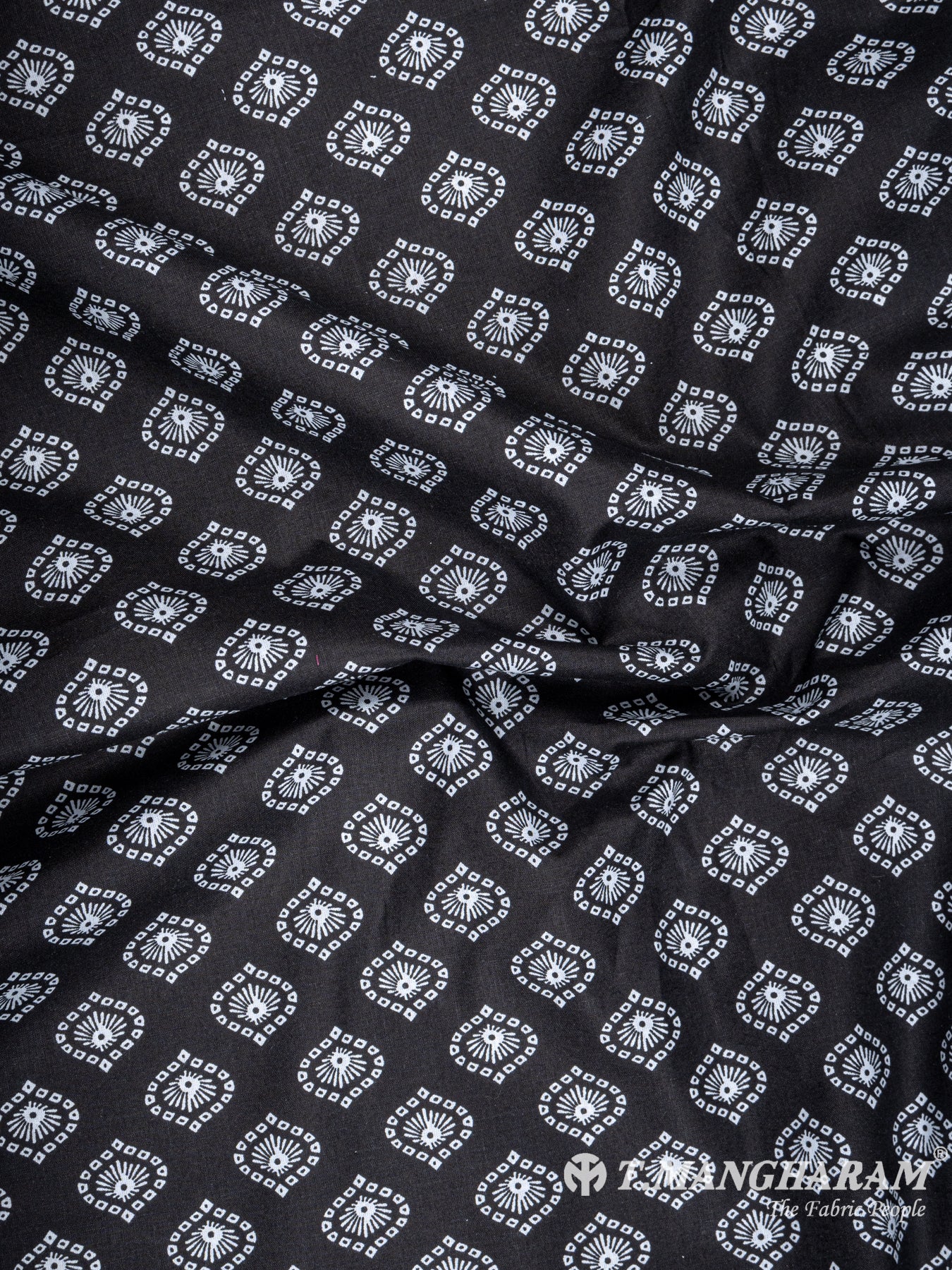 Black Cotton Fabric - EA2003 view-4