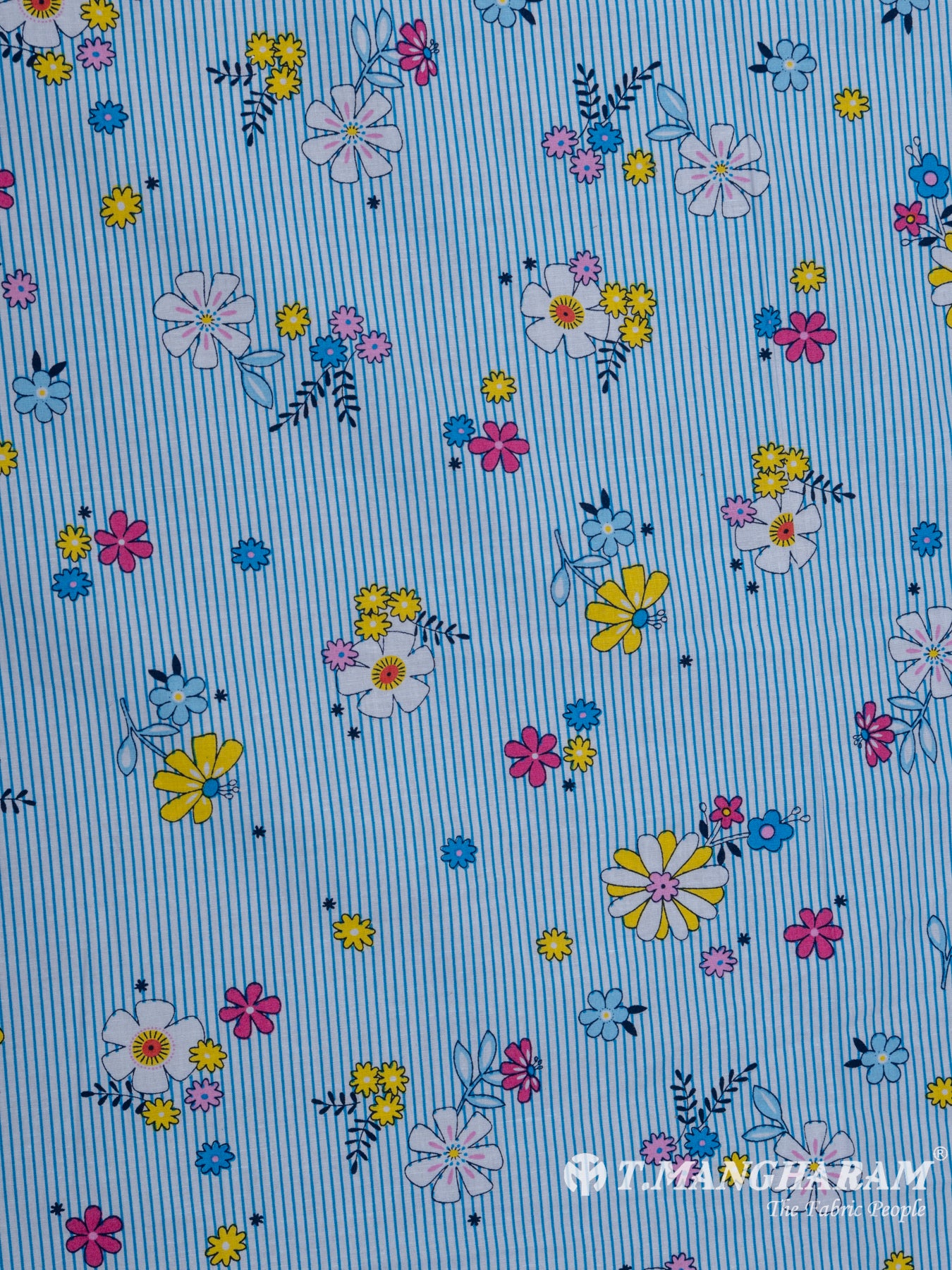 Multicolor Cotton Fabric - EB5407 view-3