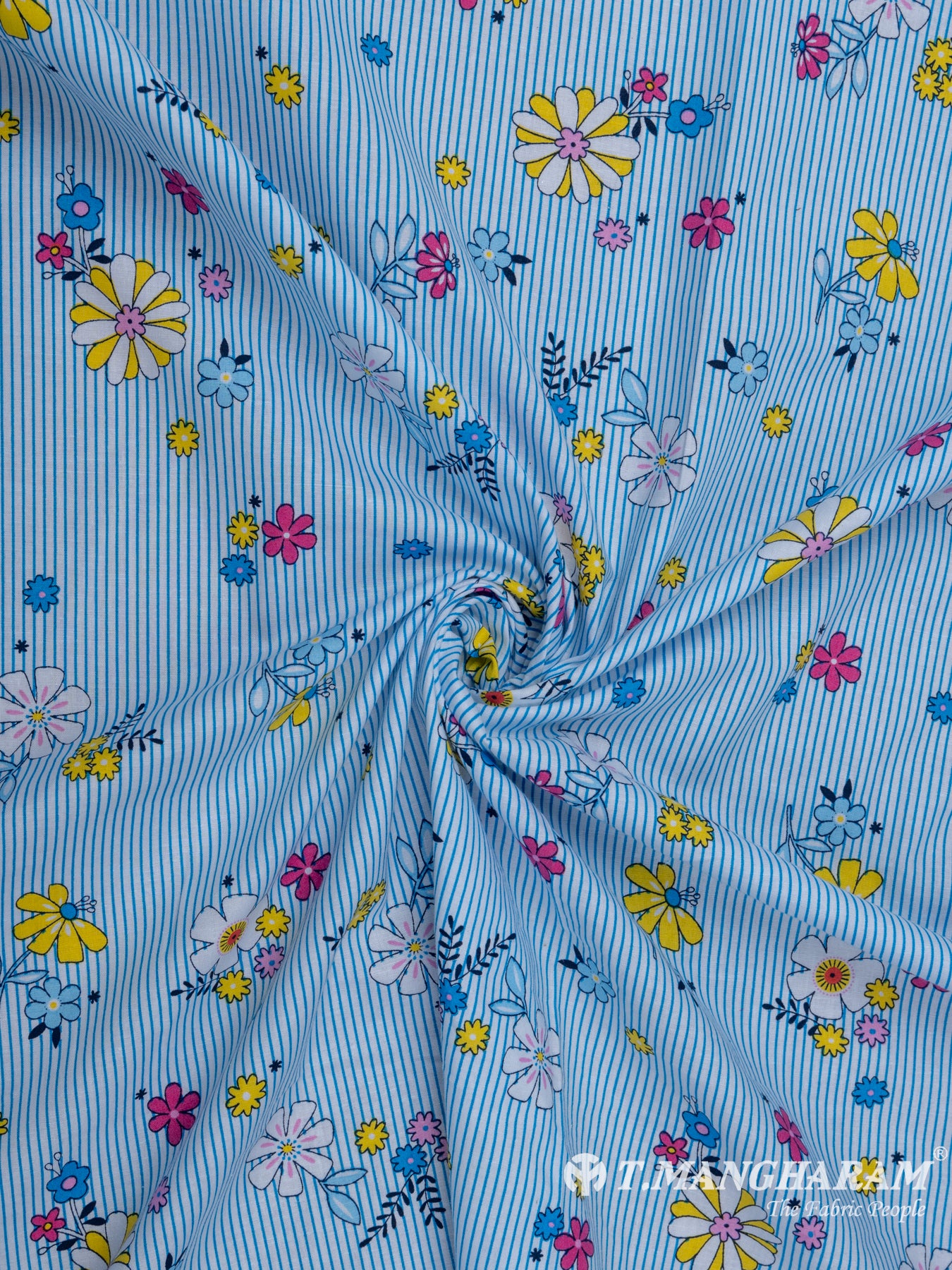 Multicolor Cotton Fabric - EB5407 view-1
