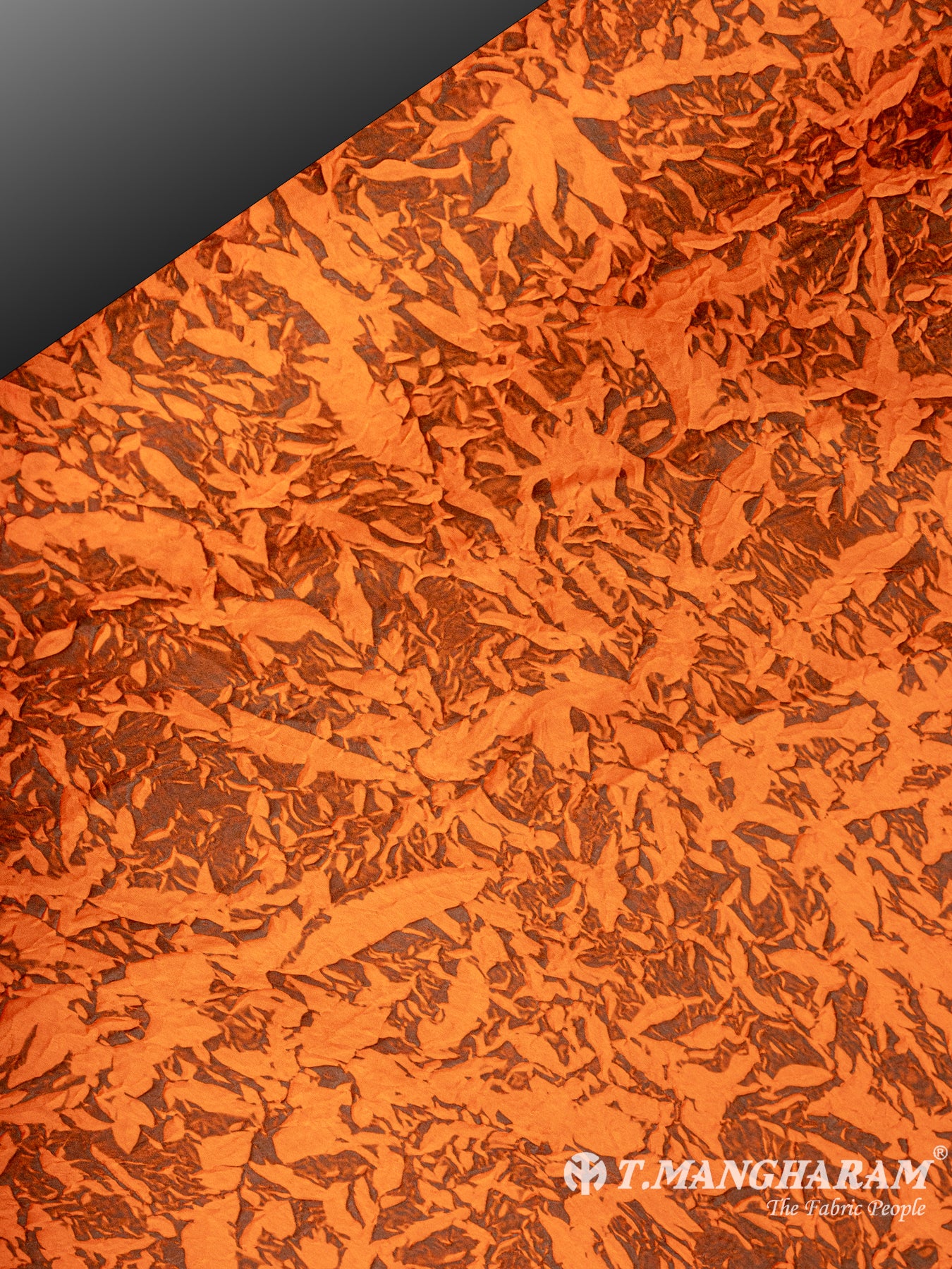 Orange Georgette Fabric - EC5866 view-2