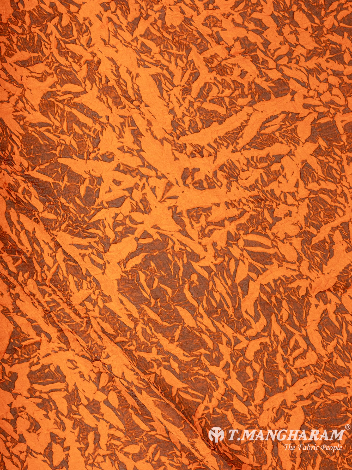 Orange Georgette Fabric - EC5866 view-3