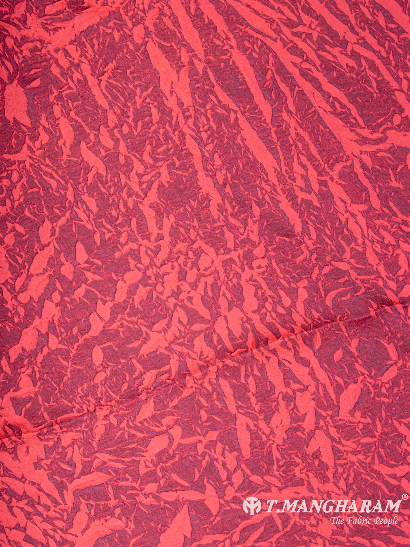 Red Georgette Fabric - EC5875 view-3