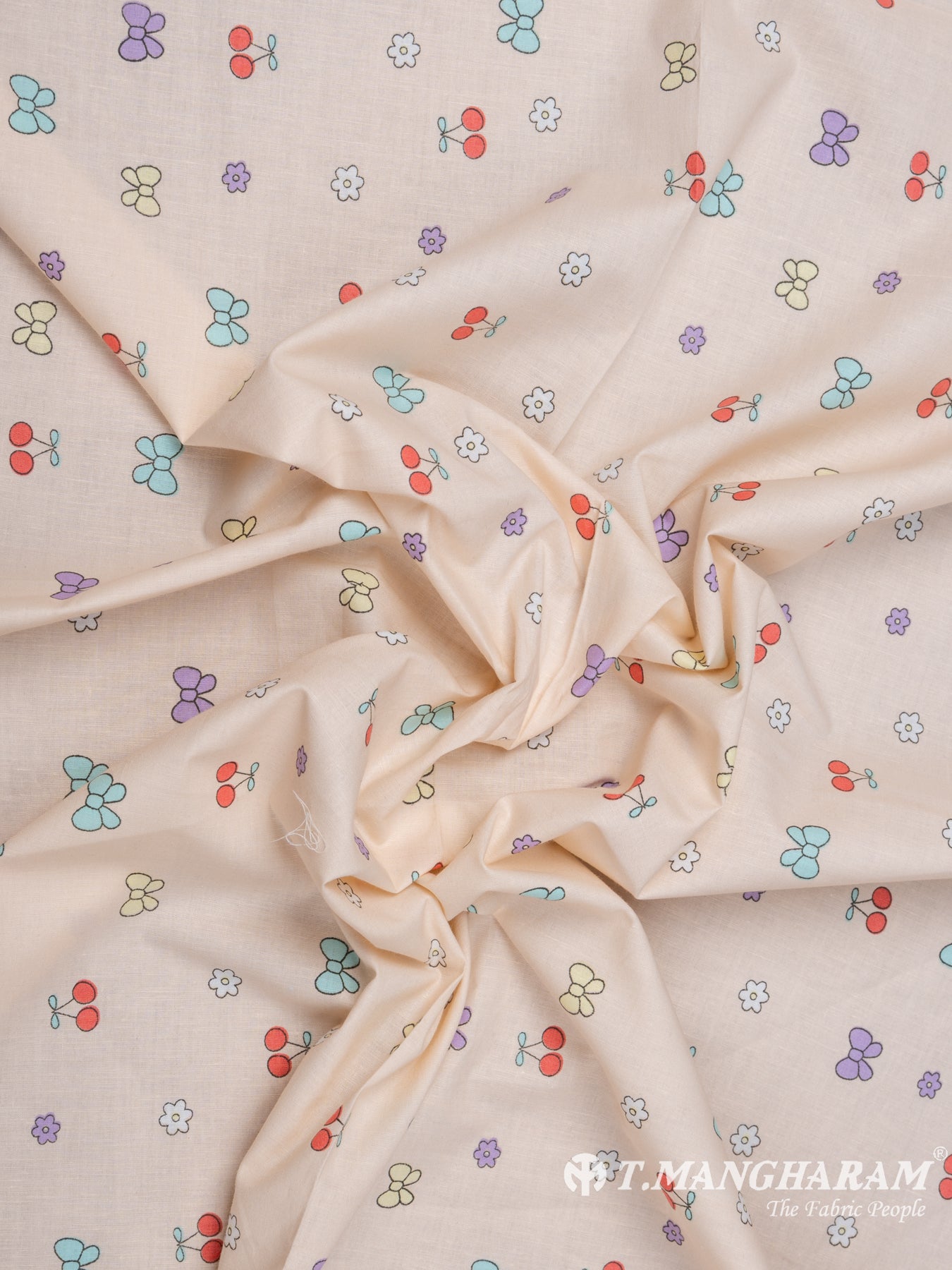 Peach Cotton Fabric - EB5378 view-4