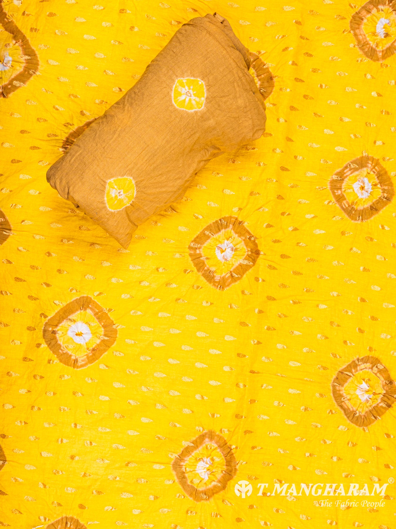 Yellow Cotton Chudidhar Fabric Set - EF1434