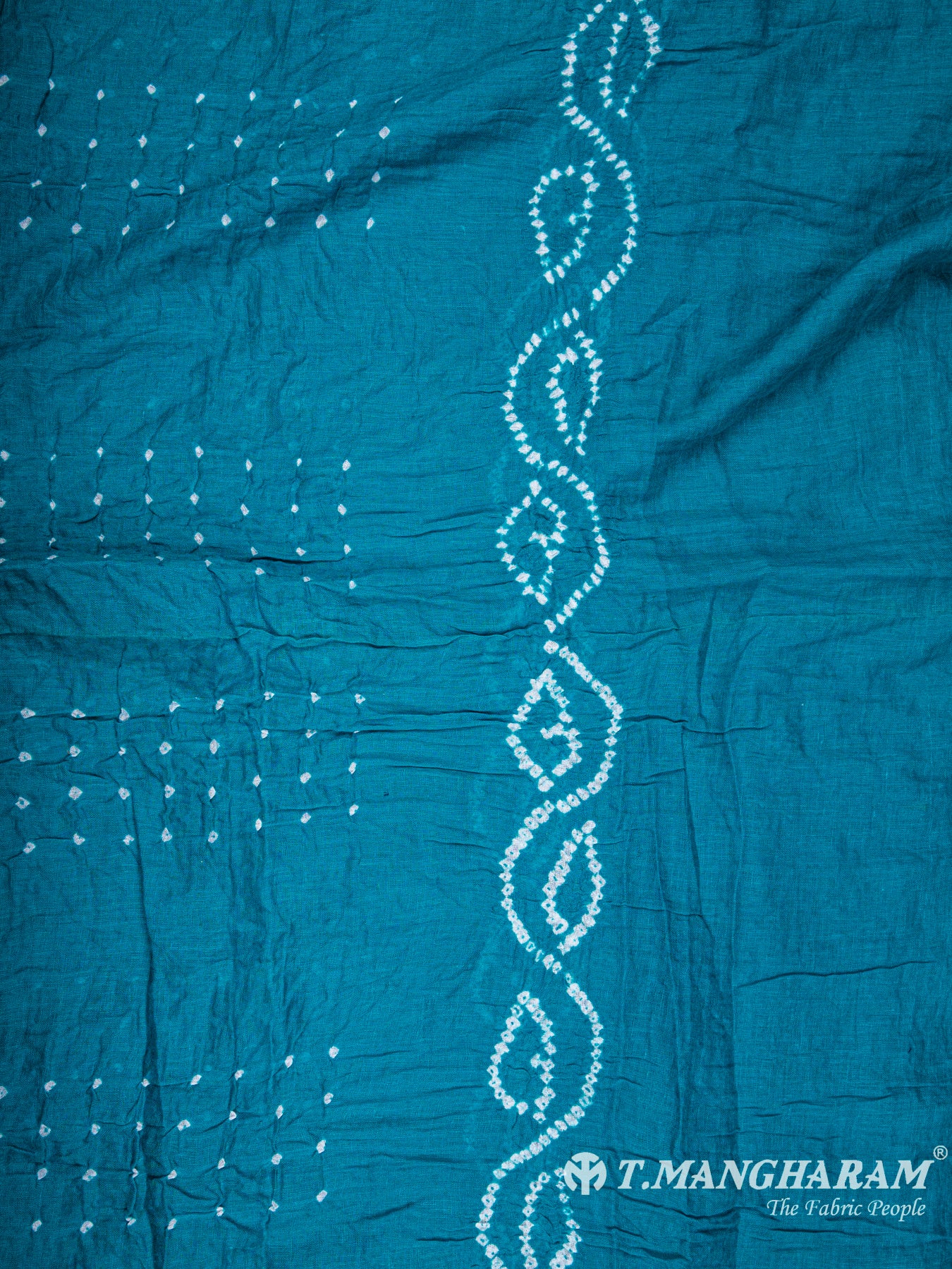 Blue Cotton Chudidhar Fabric Set - EF1416 view-3