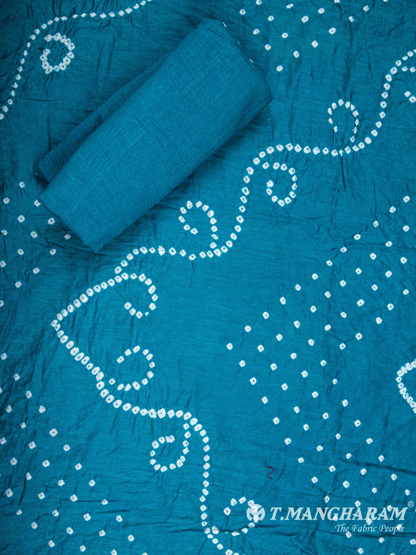 Blue Cotton Chudidhar Fabric Set - EF1416 view-2
