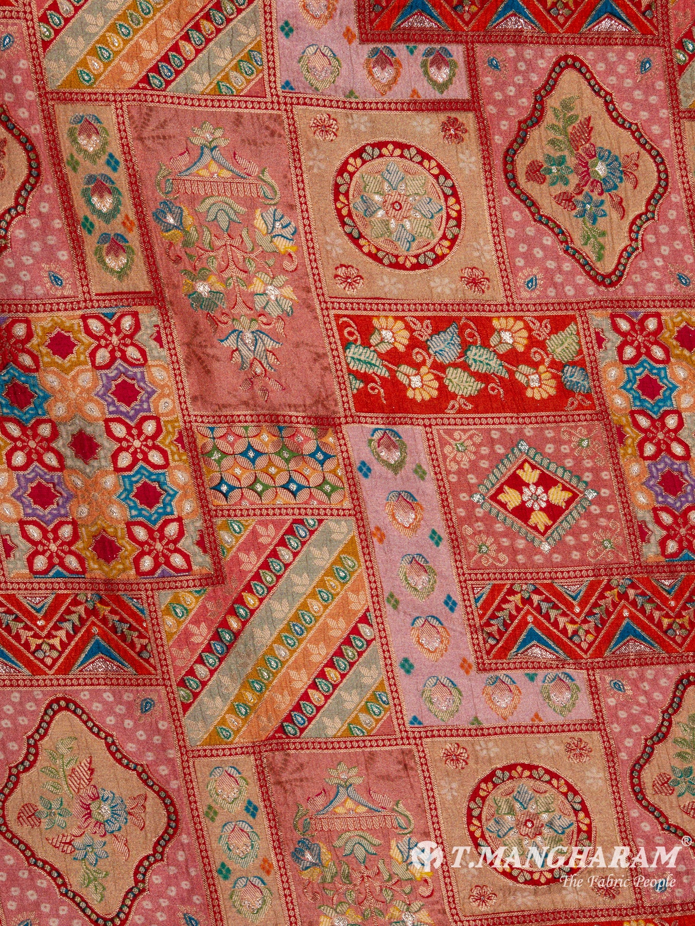 Multicolor Jacquard Embroidery Fabric - EC7748 view-3