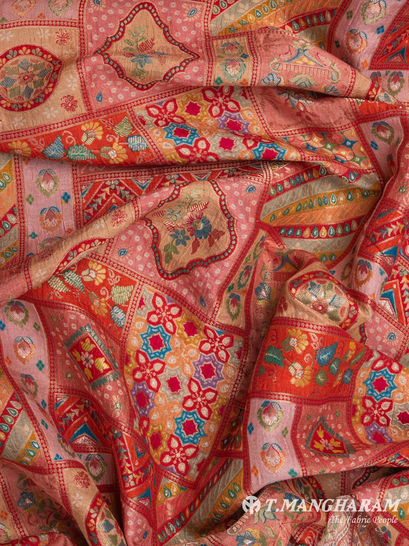 Multicolor Jacquard Embroidery Fabric - EC7748 view-4