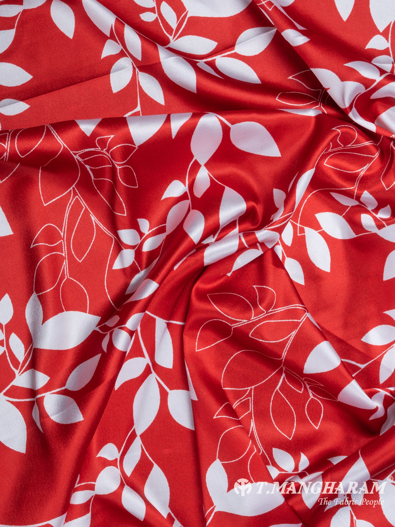 Red Modal Satin Fabric - EB5417 view-4