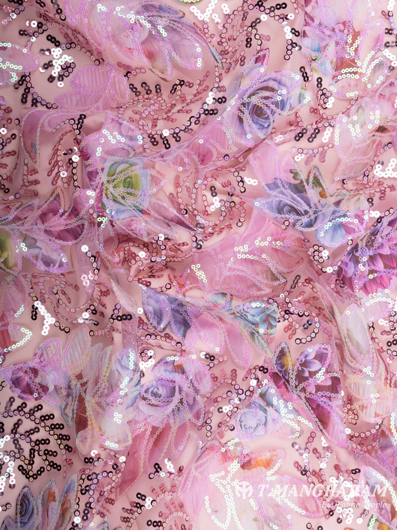 Pink Fancy Net Fabric - EC5908 view-4