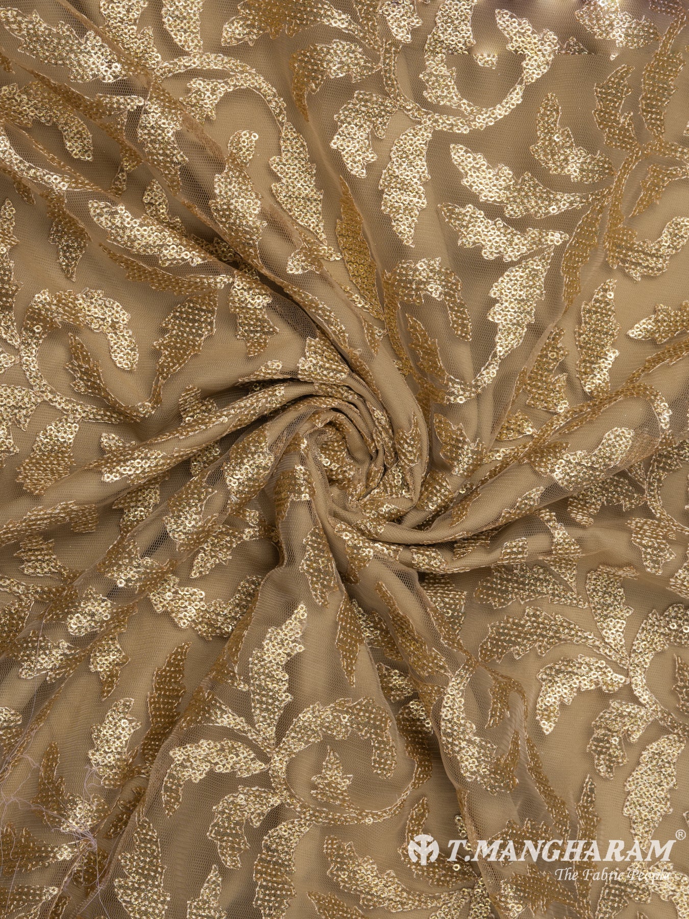 Gold Fancy Net Fabric - EB5476 view-1