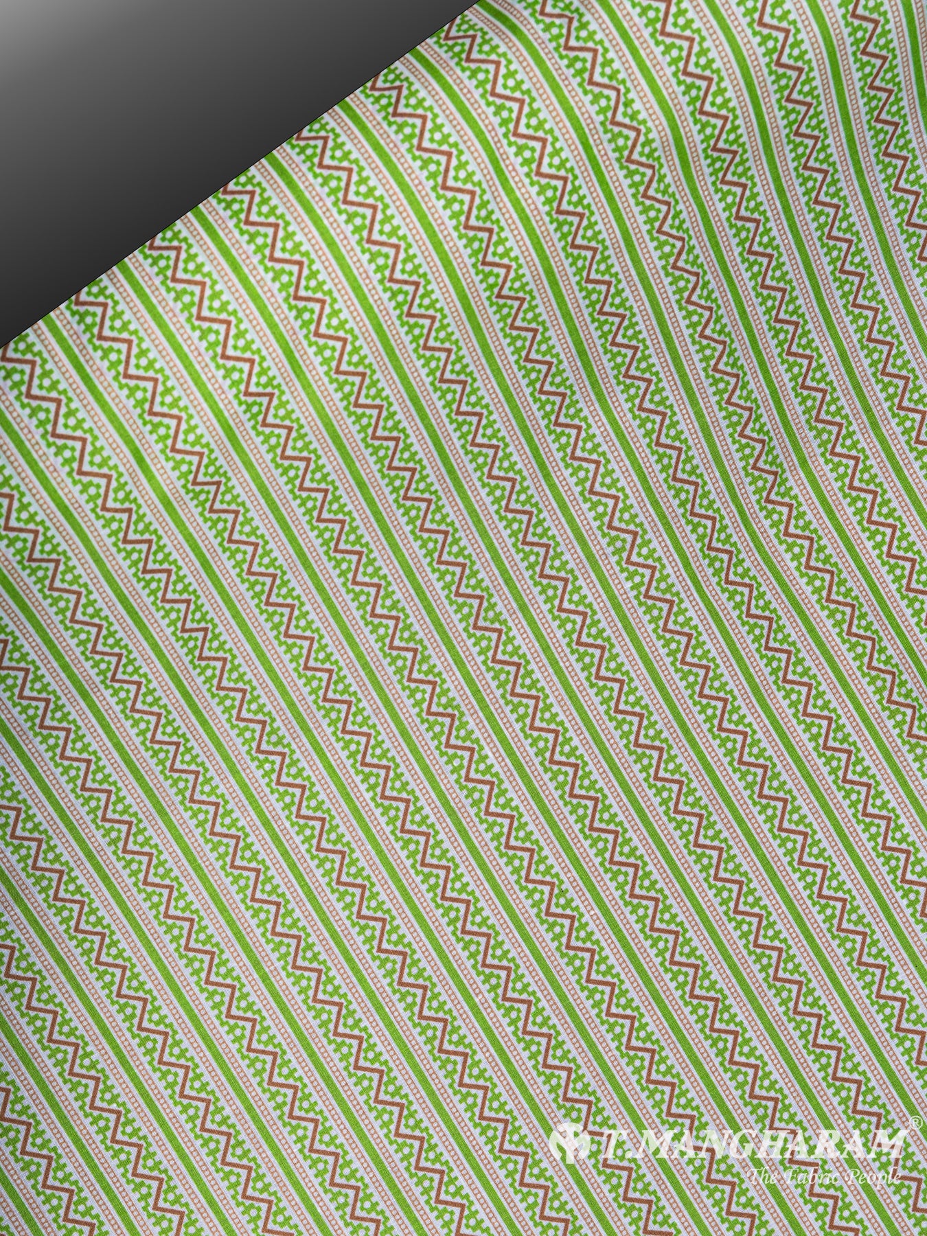 Green Cotton Fabric - EC5957 view-2