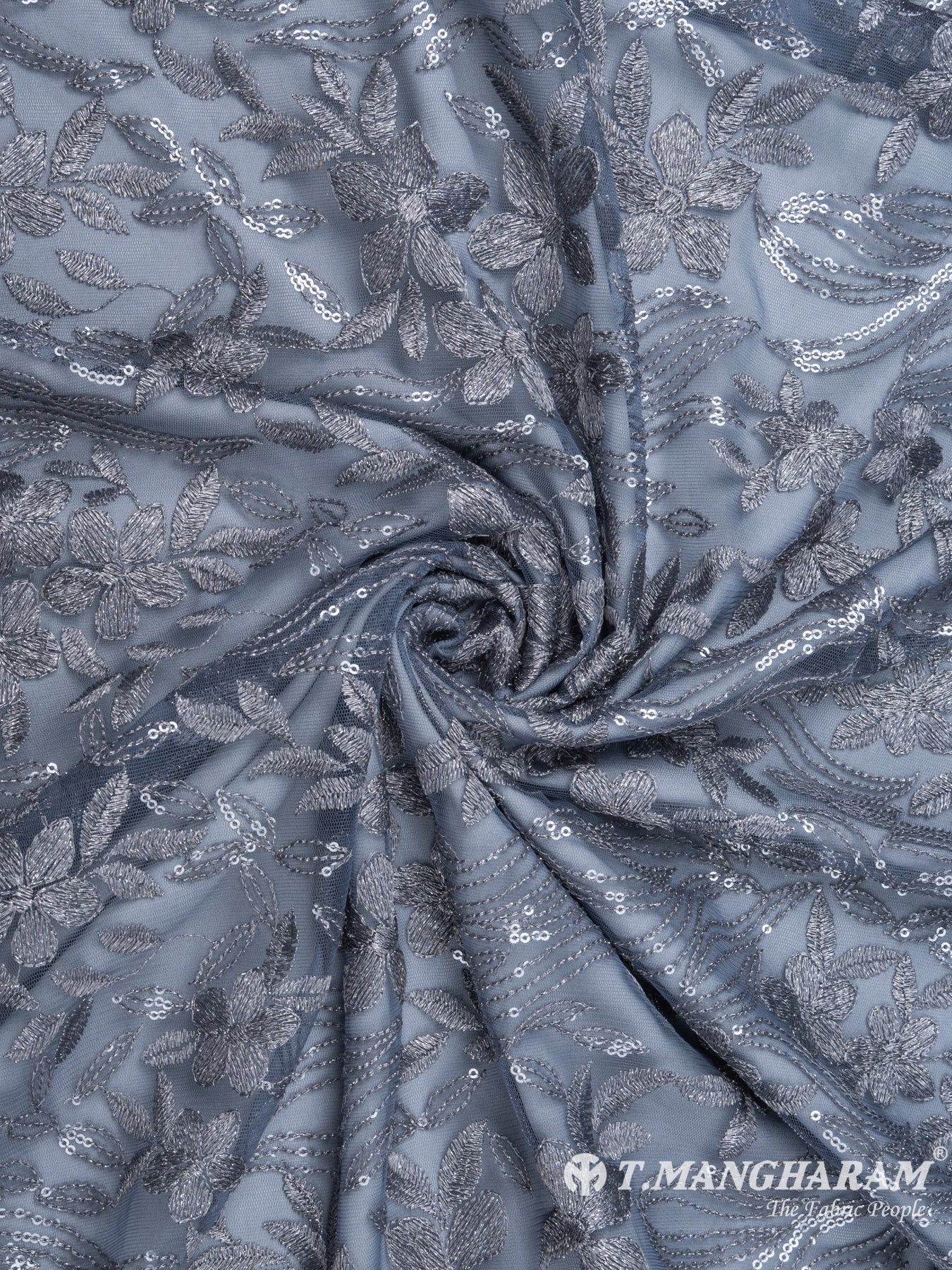 Blue Fancy Net Fabric - EB5464 view-1