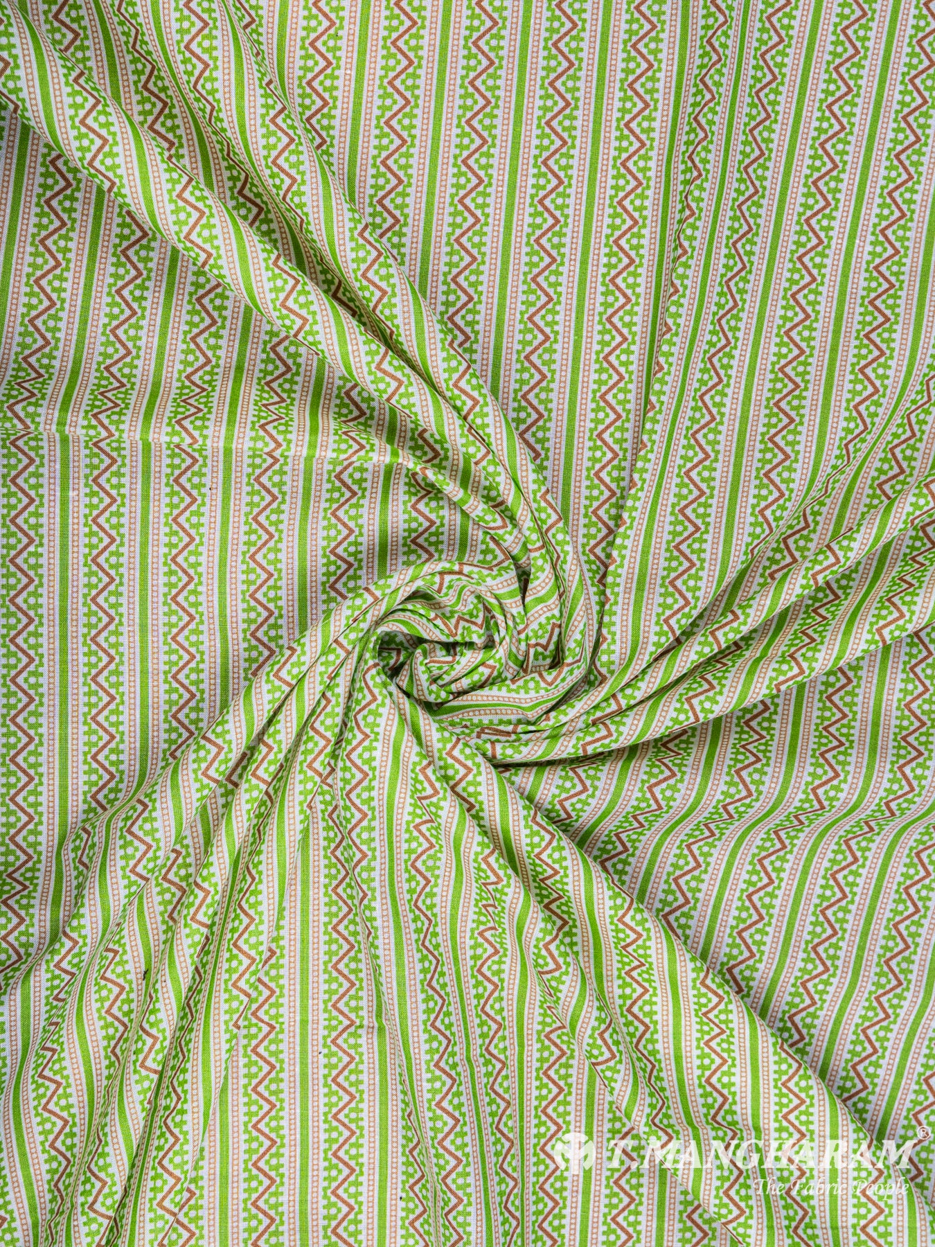 Green Cotton Fabric - EC5957 view-1
