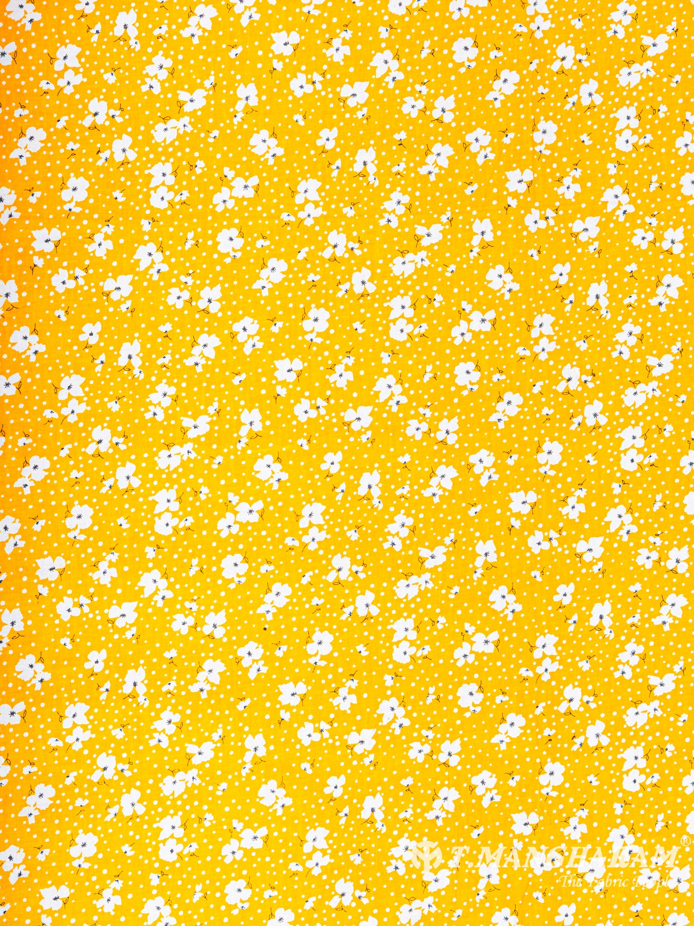 Yellow Cotton Fabric - EC5847 view-3