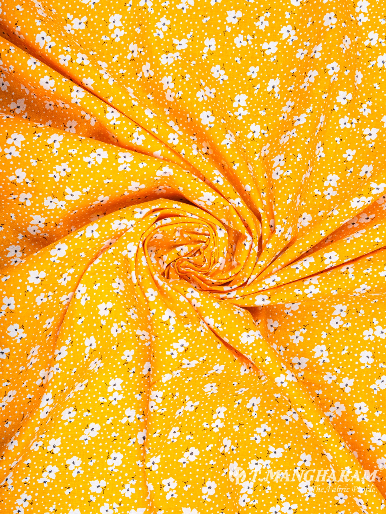 Yellow Cotton Fabric - EC5847 view-1