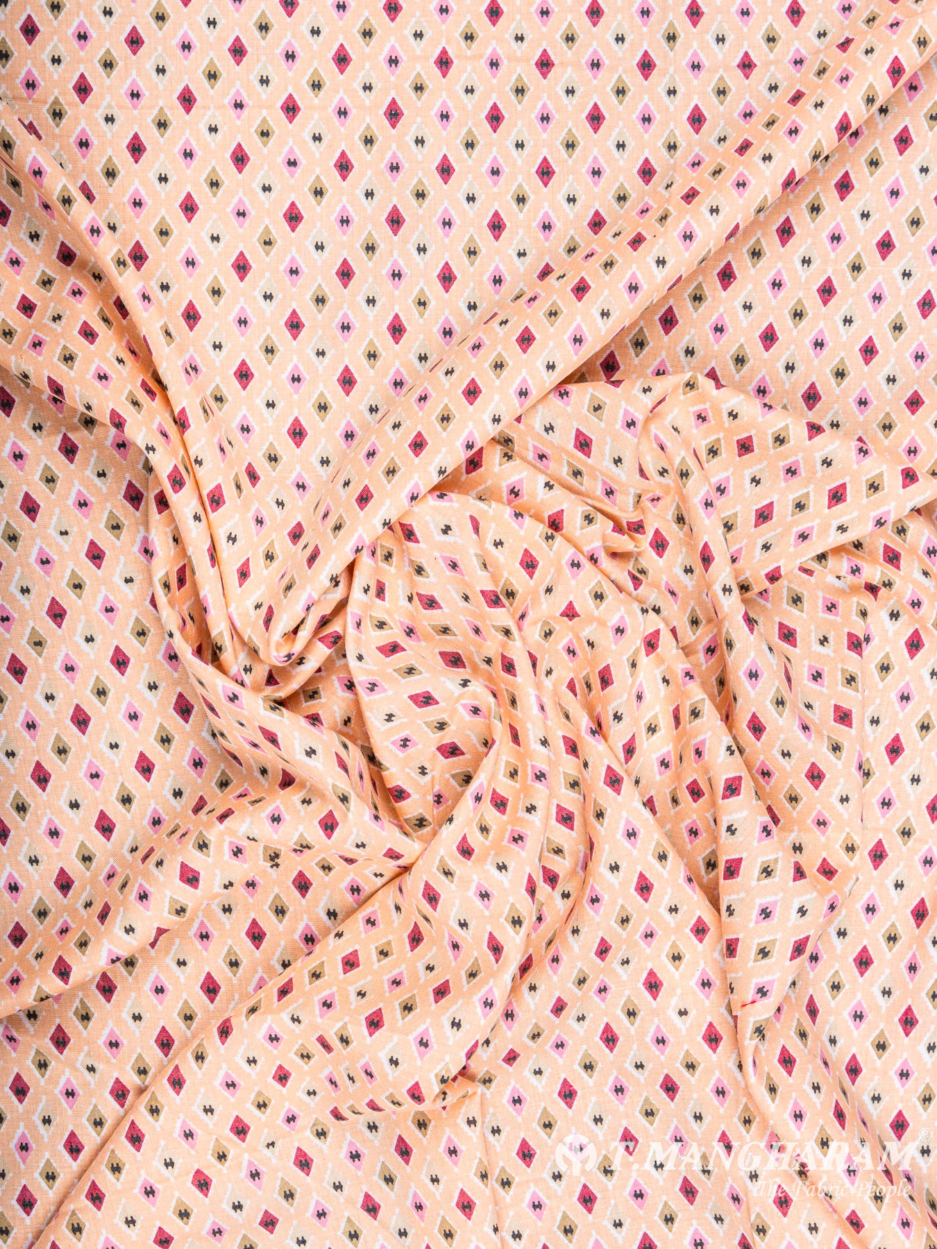 Peach Cotton Fabric - EC5861 view-4